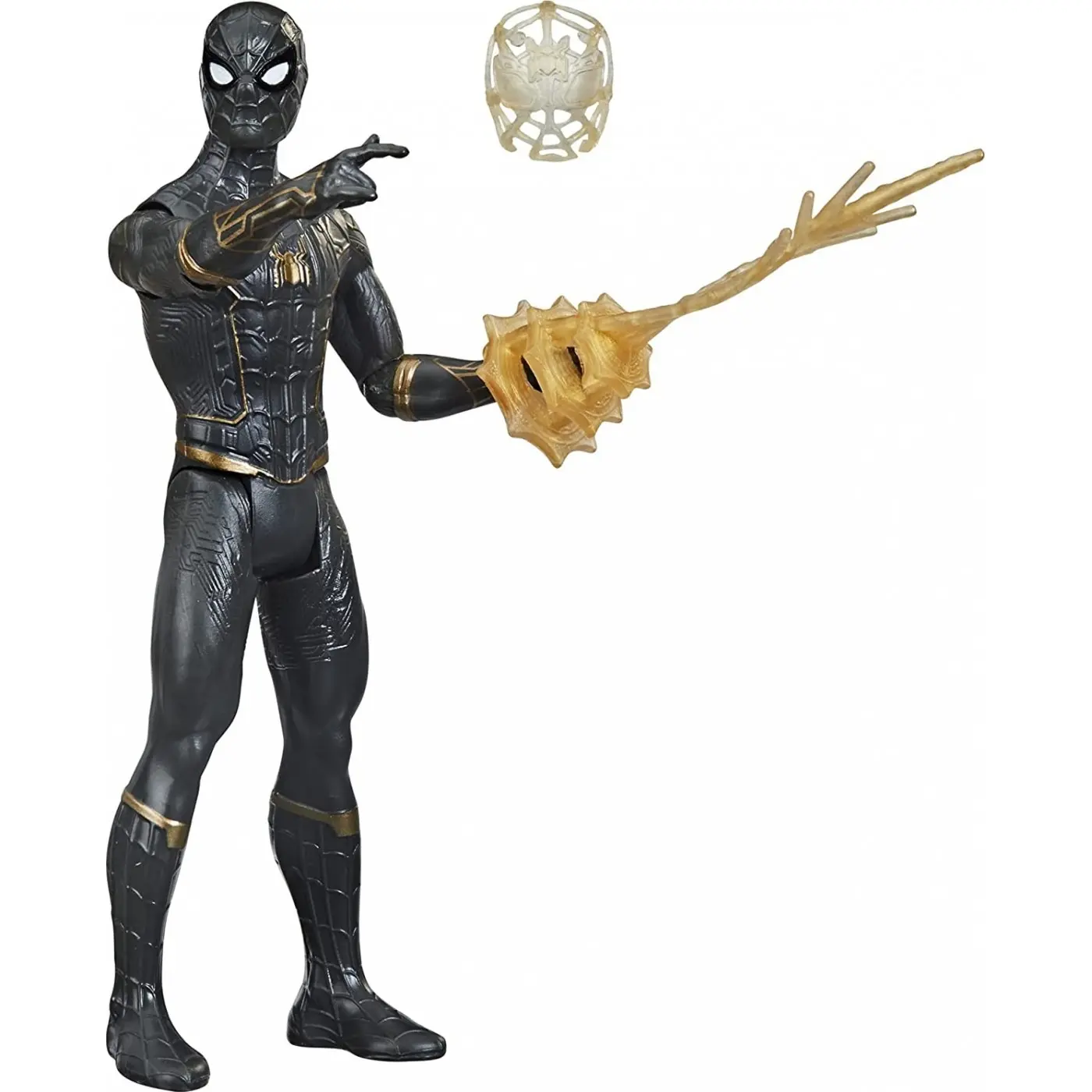 Spider-Man Pókember Black and Gold Suit Spider-Man Mystery Web Gear akcijska figura 13cm fotografija proizvoda