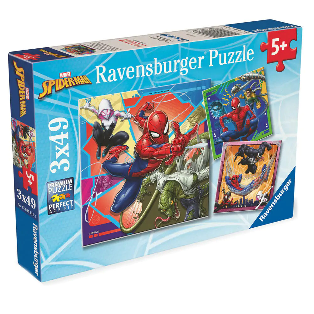 Marvel Spiderman puzzle 3x39 komada fotografija proizvoda