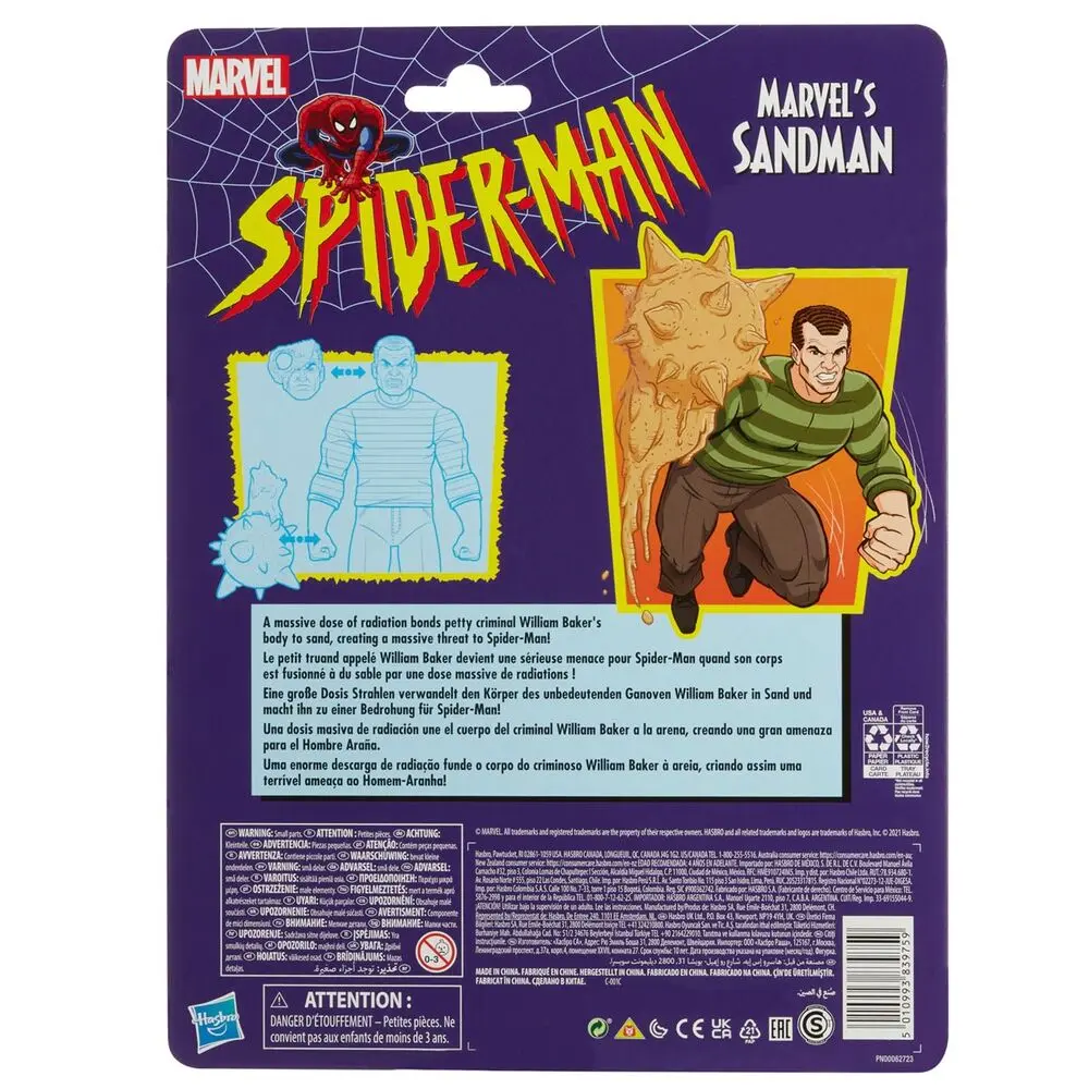 Spider-Man Marvel Legends Series akcijska figura 2021 Marvel's Sandman 15 cm fotografija proizvoda