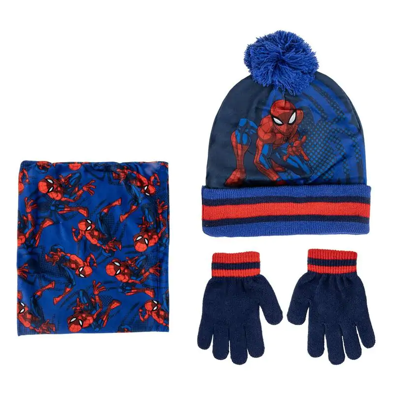 Marvel Spiderman zimski set snood kapa rukavice fotografija proizvoda