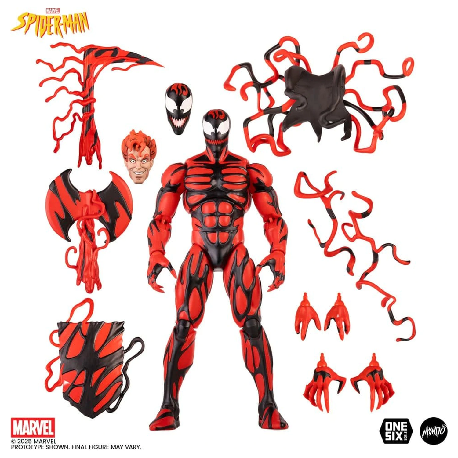 Spider-Man: The Animated Series akcijska figura 1/6 Carnage Regular Edition 30 cm fotografija proizvoda