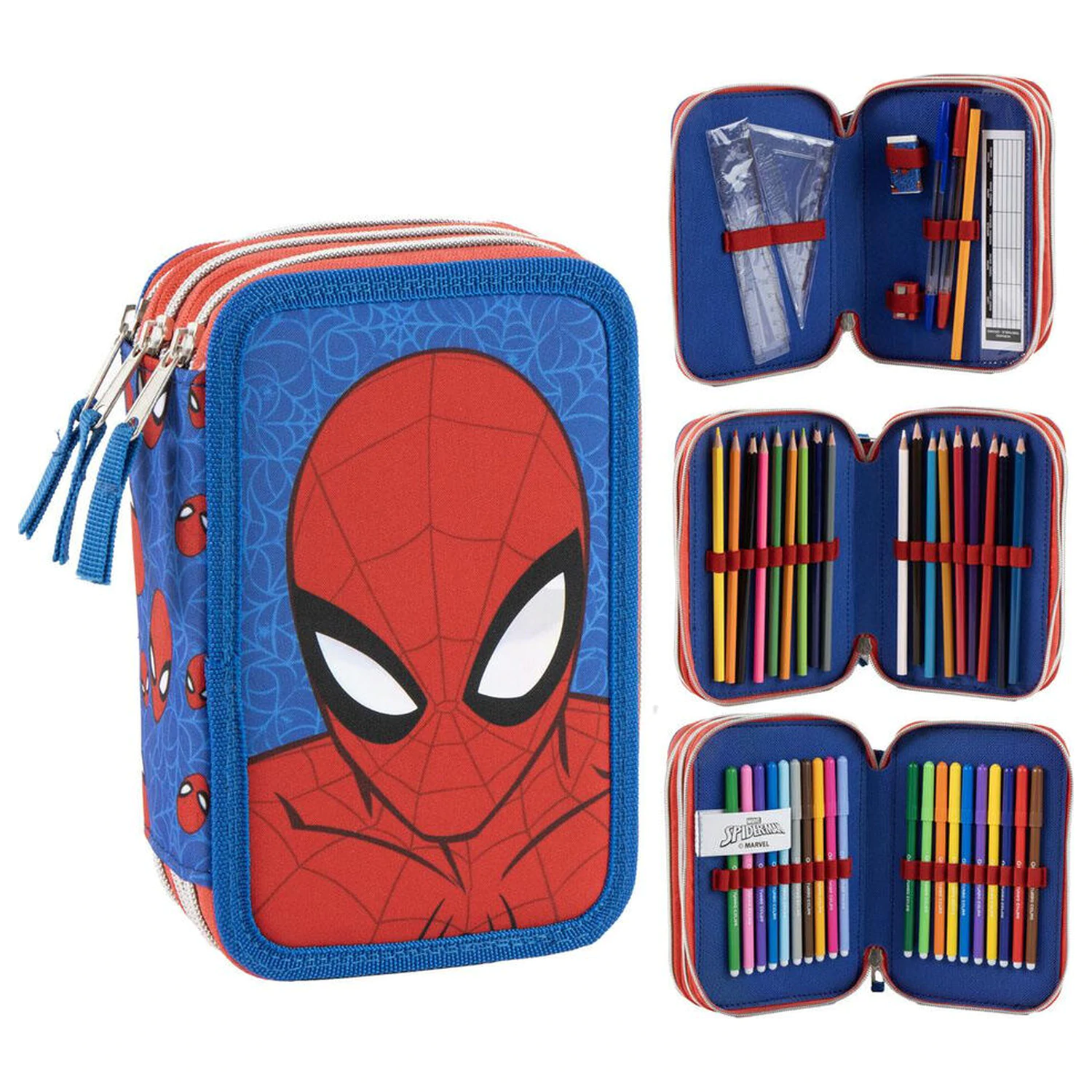 Marvel Spiderman trostruka pernica fotografija proizvoda