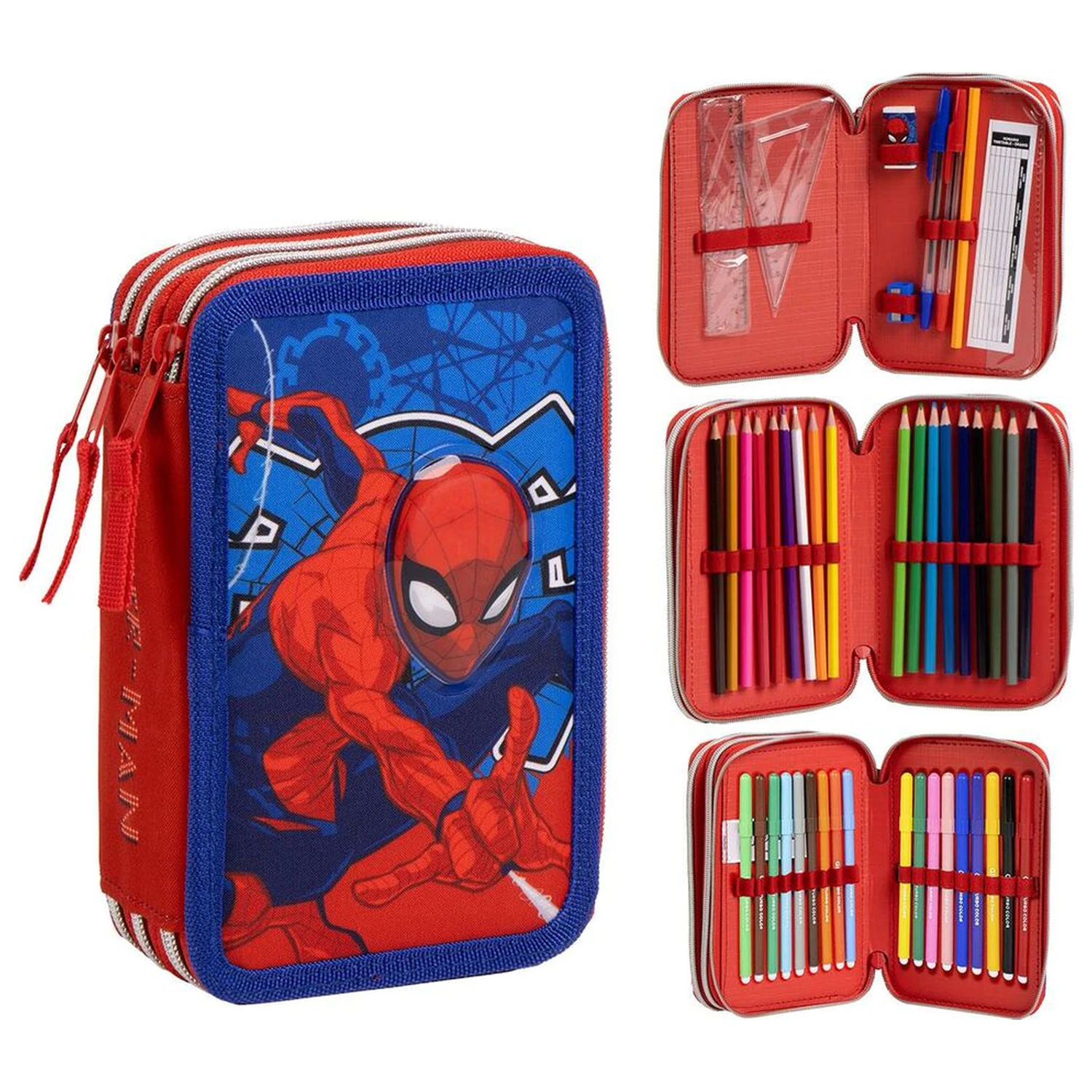 Marvel Spiderman trostruka pernica fotografija proizvoda