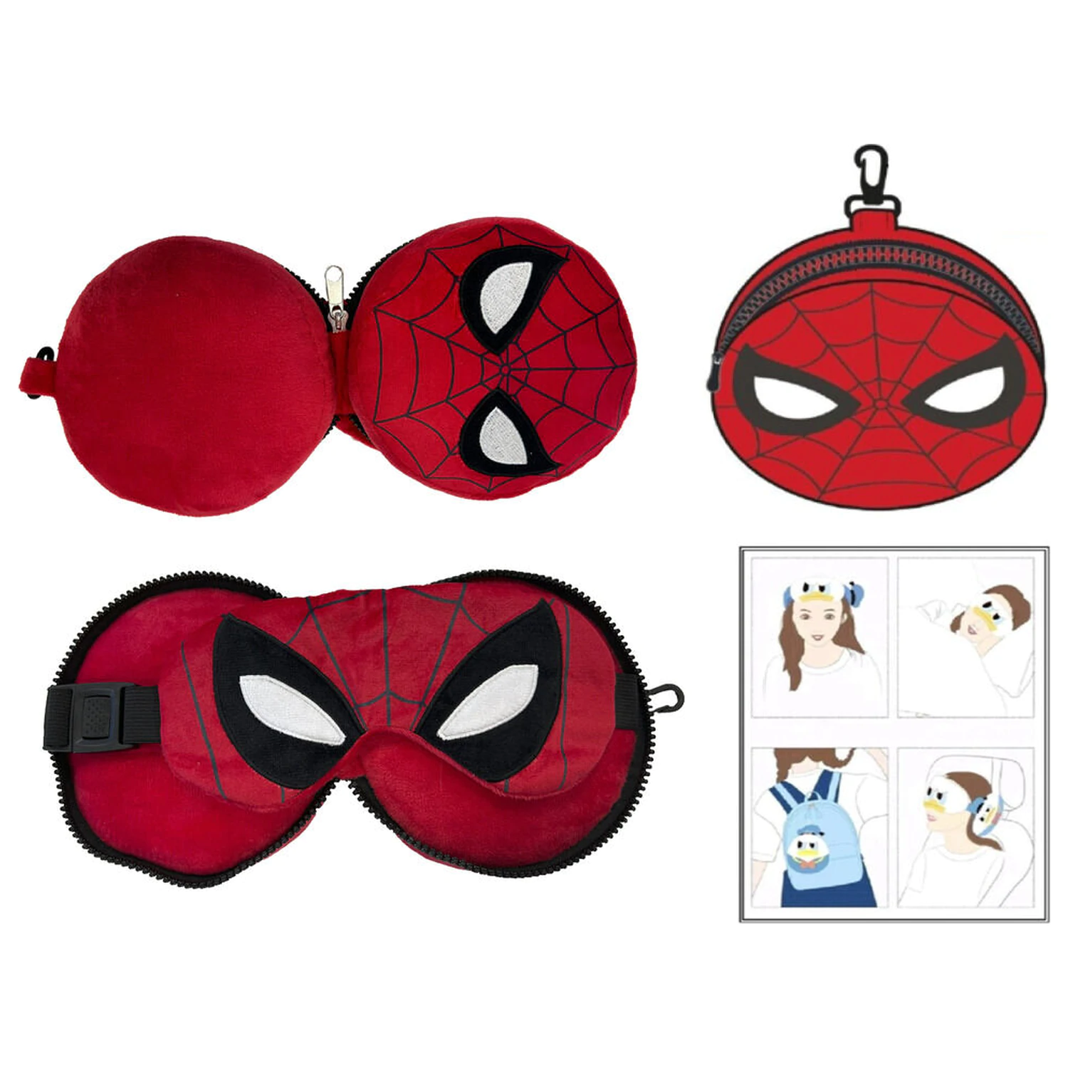 Marvel Spiderman putni jastuk + maska fotografija proizvoda