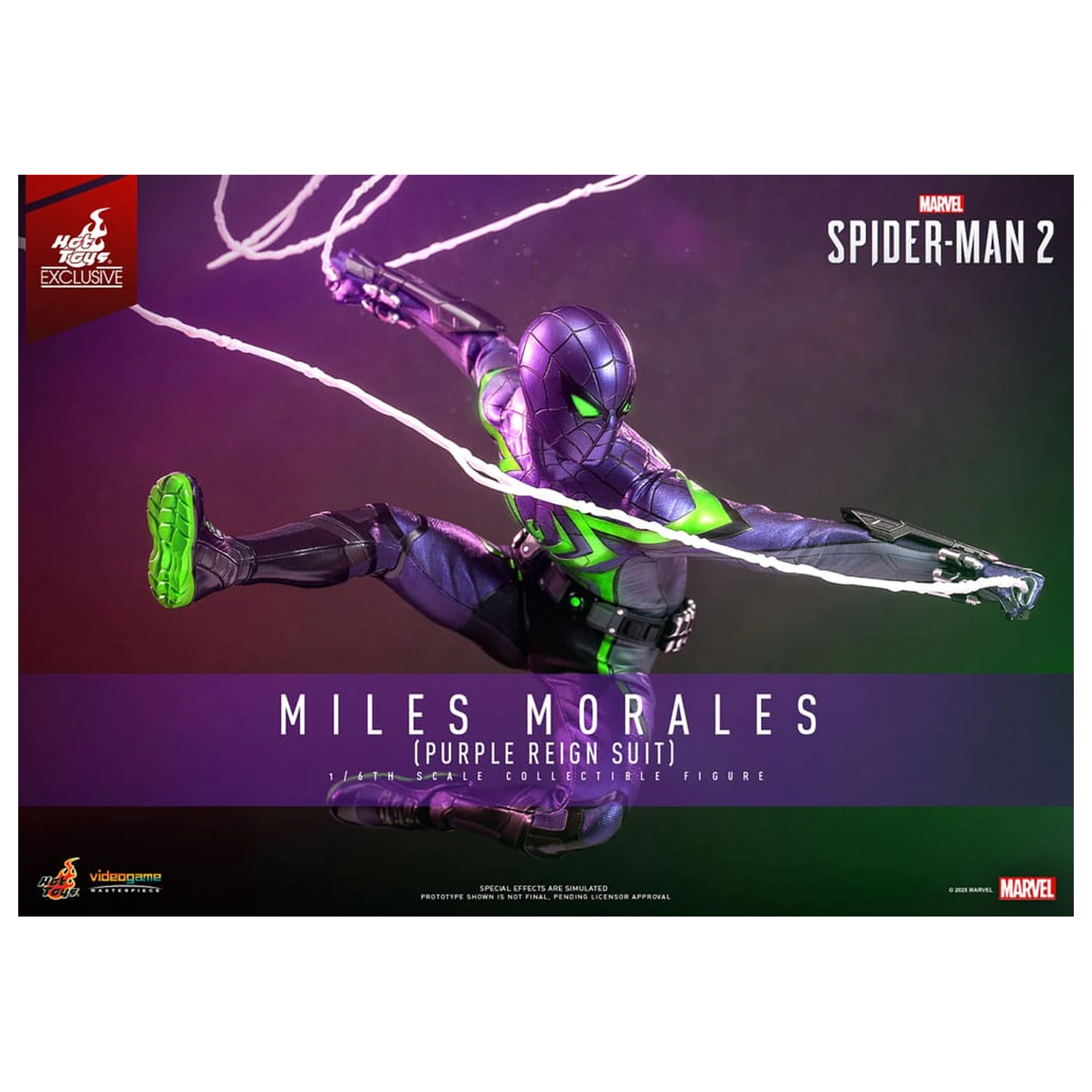 Spider-Man Video Game Masterpiece akcijska figura 1/6 Miles Morales (Purple Reign Suit) Hot Toys Exclusive 30 cm fotografija proizvoda