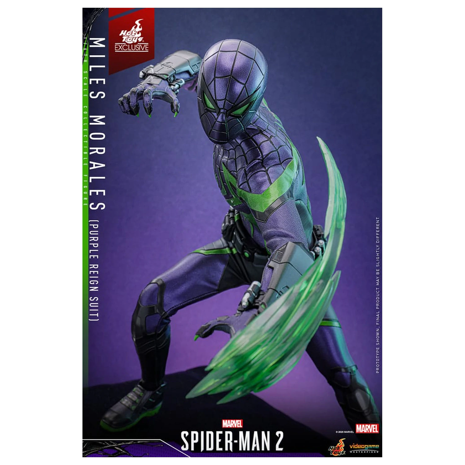 Spider-Man Video Game Masterpiece akcijska figura 1/6 Miles Morales (Purple Reign Suit) Hot Toys Exclusive 30 cm fotografija proizvoda