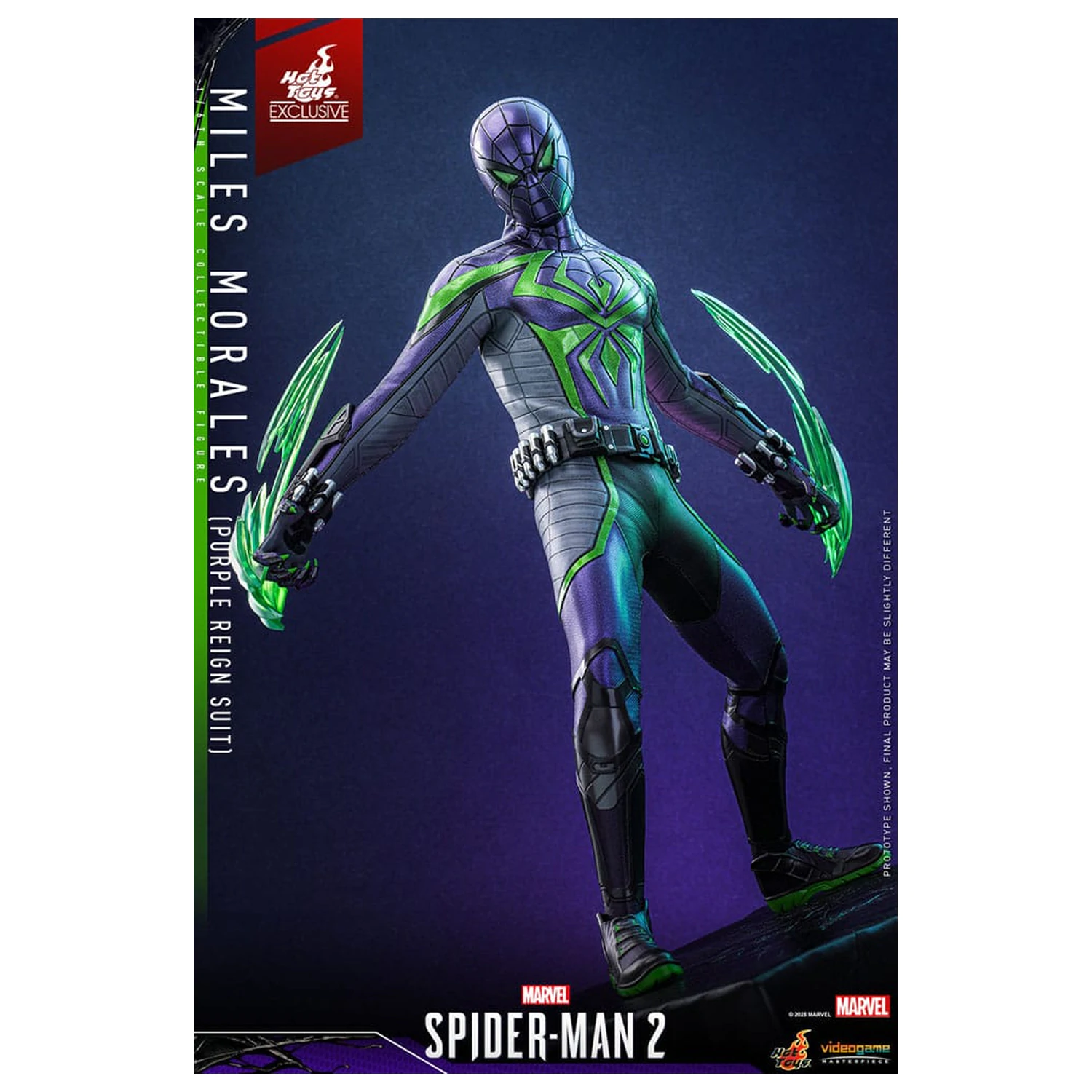 Spider-Man Video Game Masterpiece akcijska figura 1/6 Miles Morales (Purple Reign Suit) Hot Toys Exclusive 30 cm fotografija proizvoda