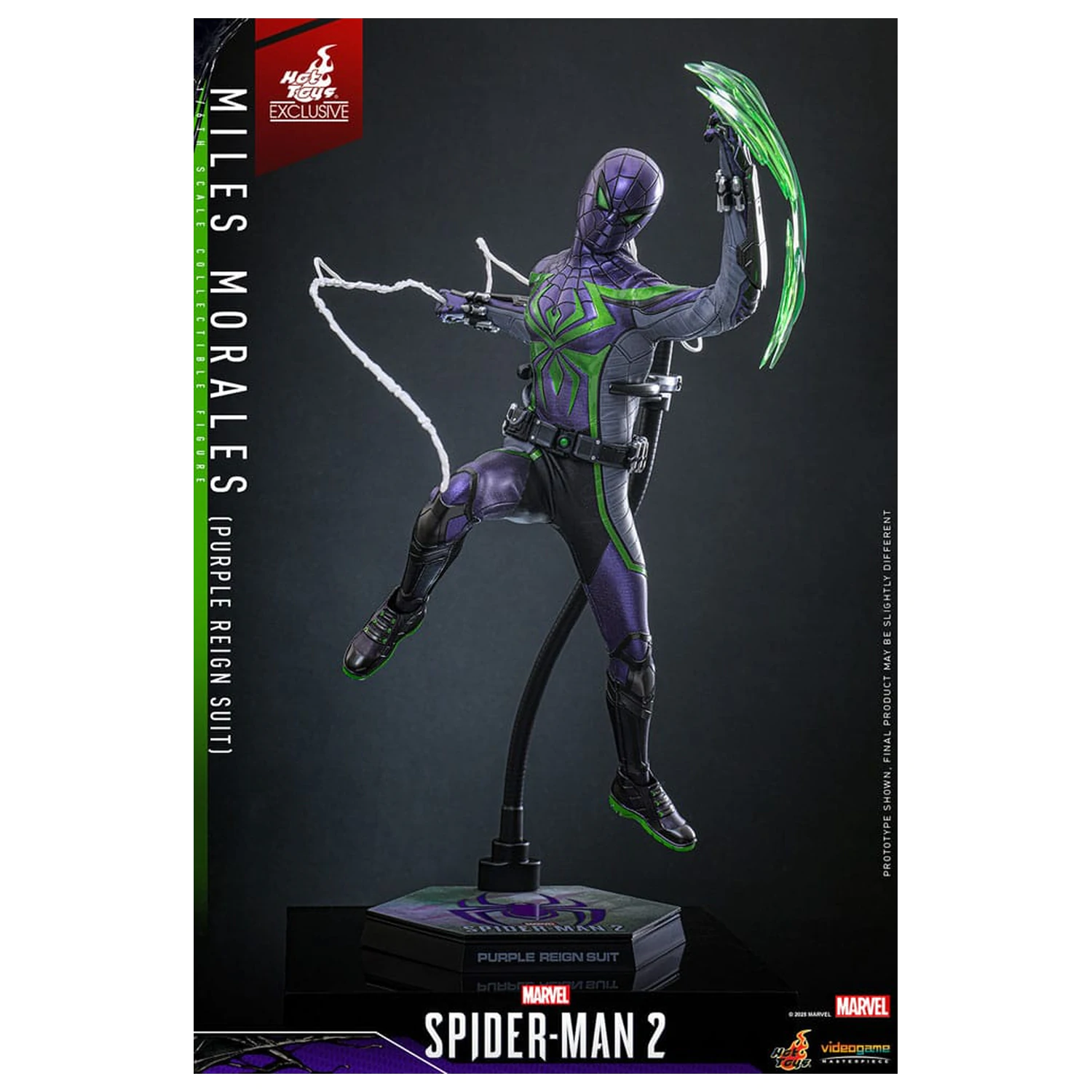 Spider-Man Video Game Masterpiece akcijska figura 1/6 Miles Morales (Purple Reign Suit) Hot Toys Exclusive 30 cm fotografija proizvoda