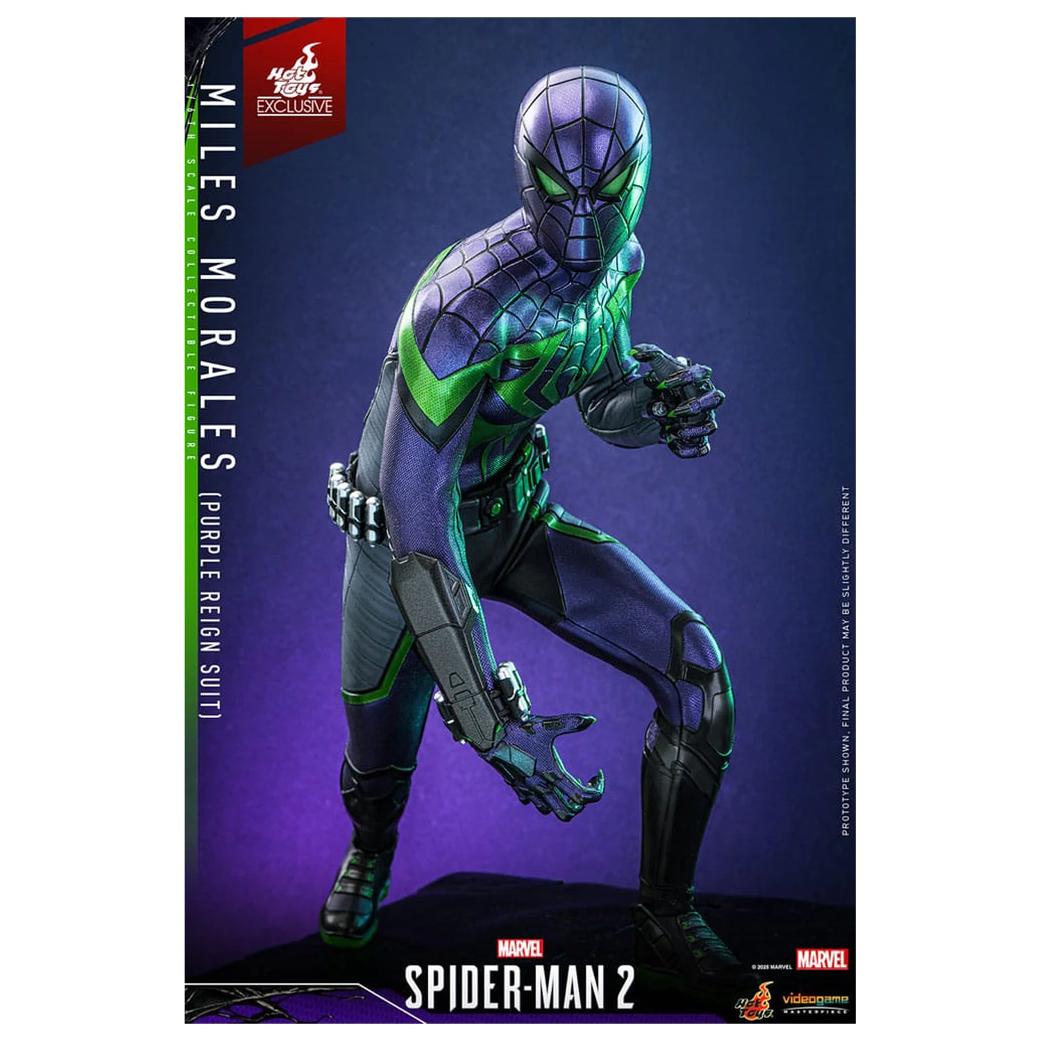 Spider-Man Video Game Masterpiece akcijska figura 1/6 Miles Morales (Purple Reign Suit) Hot Toys Exclusive 30 cm fotografija proizvoda