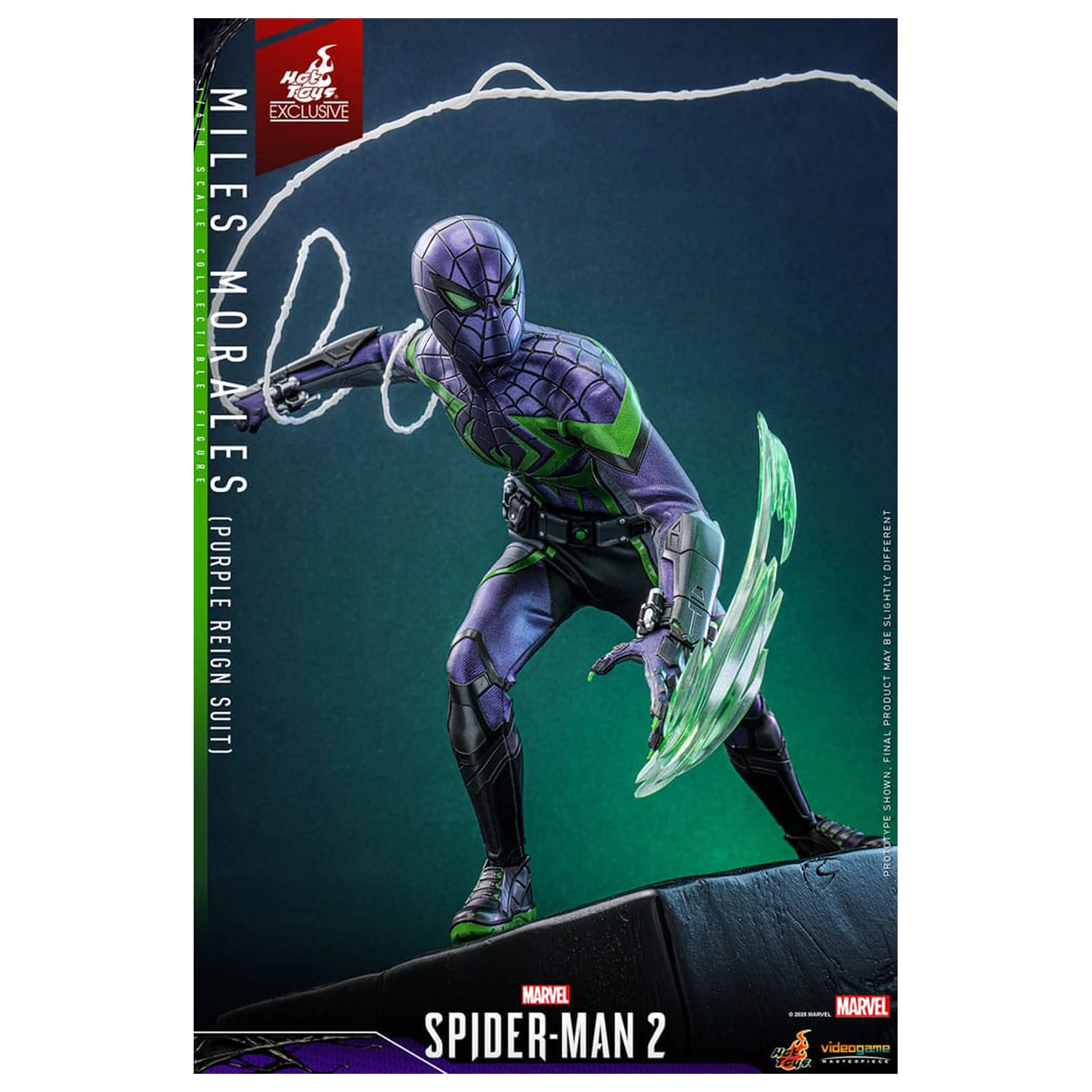 Spider-Man Video Game Masterpiece akcijska figura 1/6 Miles Morales (Purple Reign Suit) Hot Toys Exclusive 30 cm fotografija proizvoda