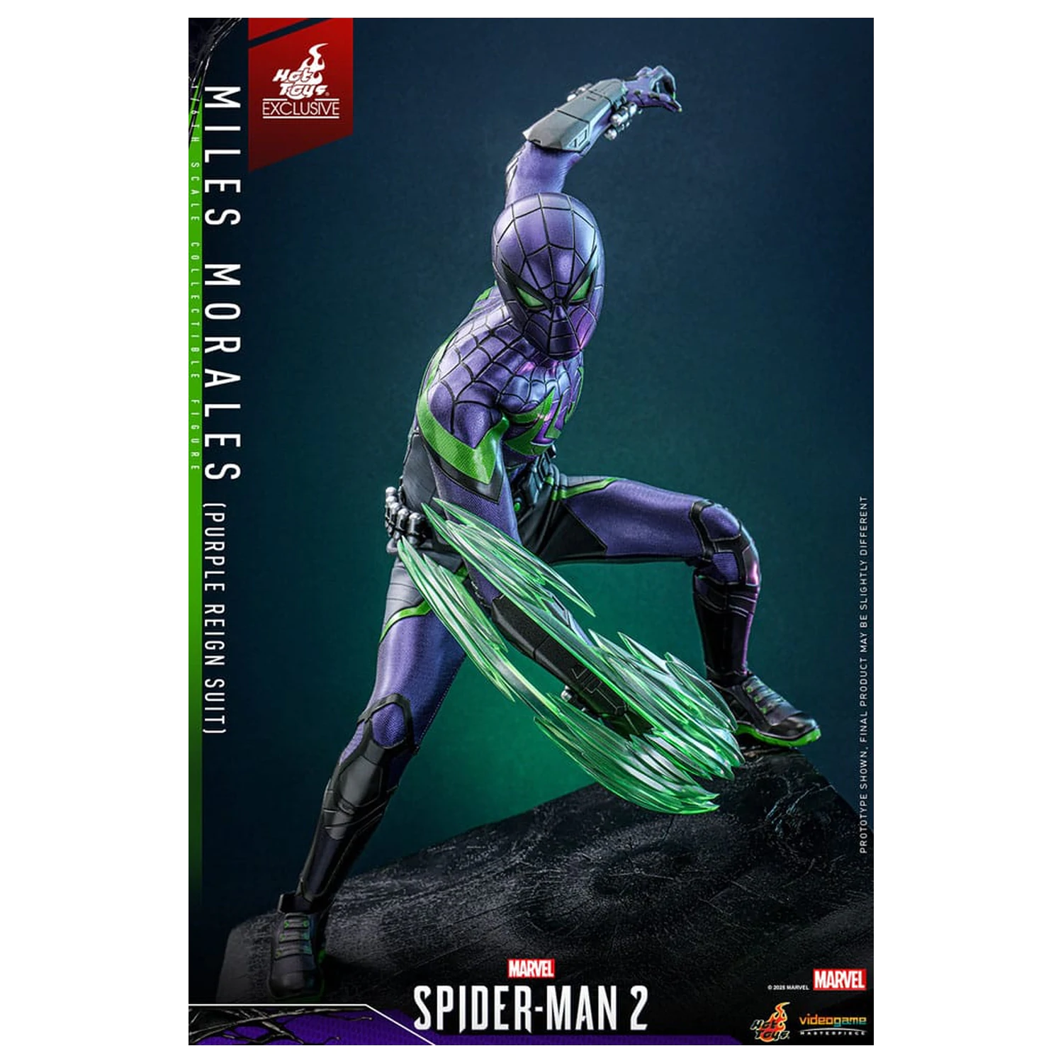 Spider-Man Video Game Masterpiece akcijska figura 1/6 Miles Morales (Purple Reign Suit) Hot Toys Exclusive 30 cm fotografija proizvoda