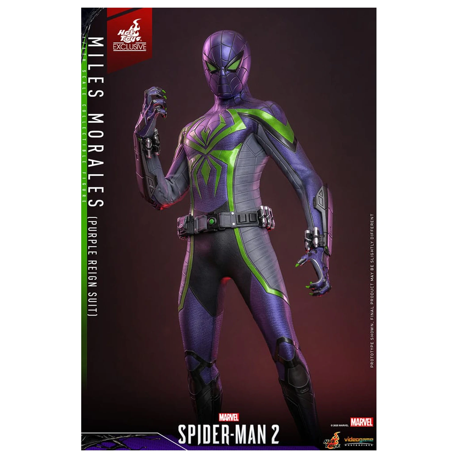 Spider-Man Video Game Masterpiece akcijska figura 1/6 Miles Morales (Purple Reign Suit) Hot Toys Exclusive 30 cm fotografija proizvoda