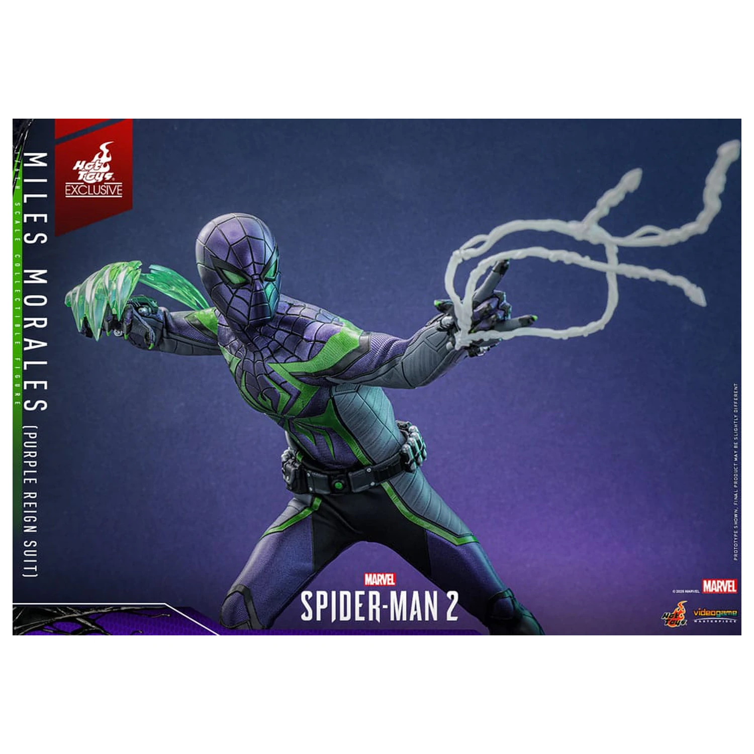 Spider-Man Video Game Masterpiece akcijska figura 1/6 Miles Morales (Purple Reign Suit) Hot Toys Exclusive 30 cm fotografija proizvoda