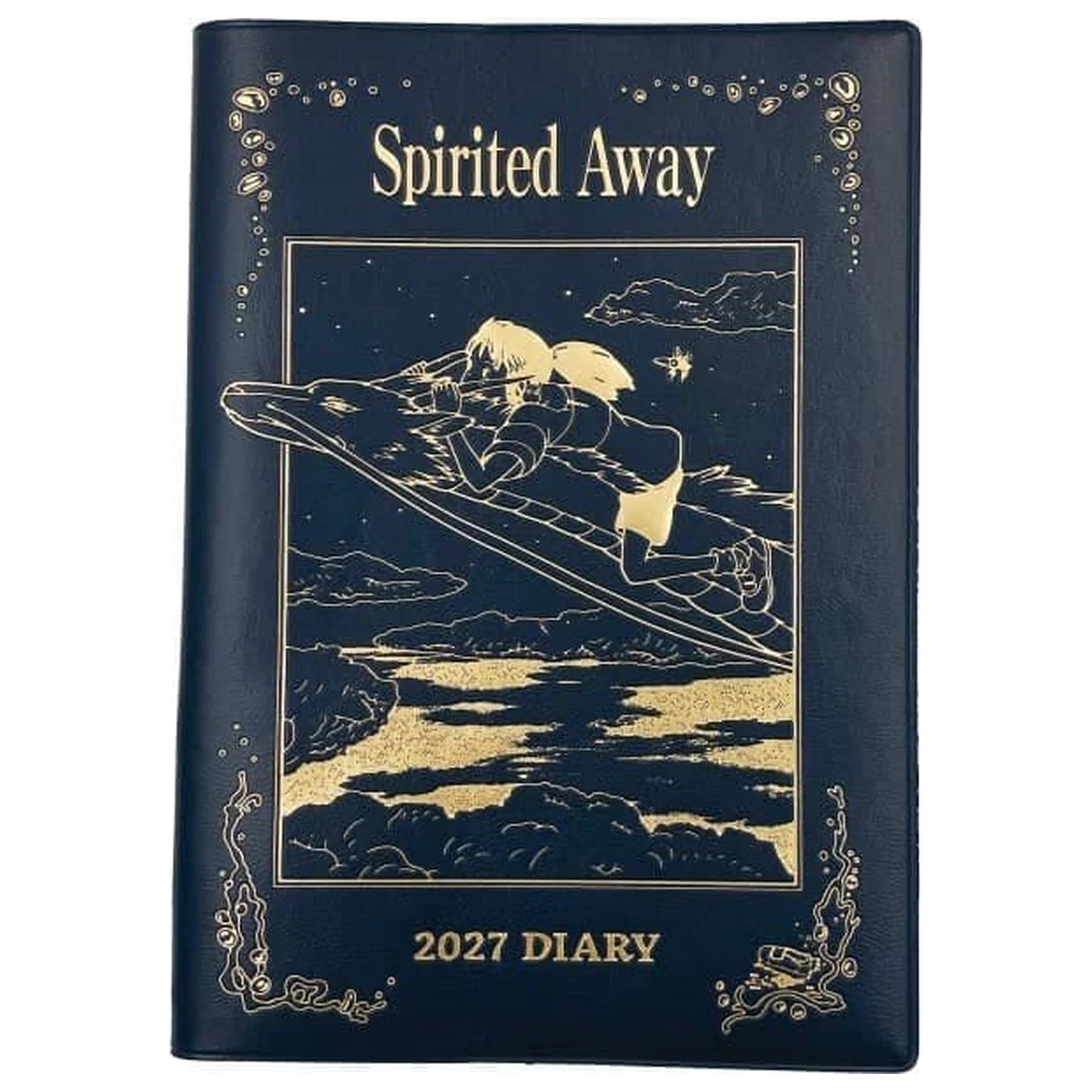 Spirited Away Dnevnik Haku dragon & Chihiro plava zlatna folija fotografija proizvoda