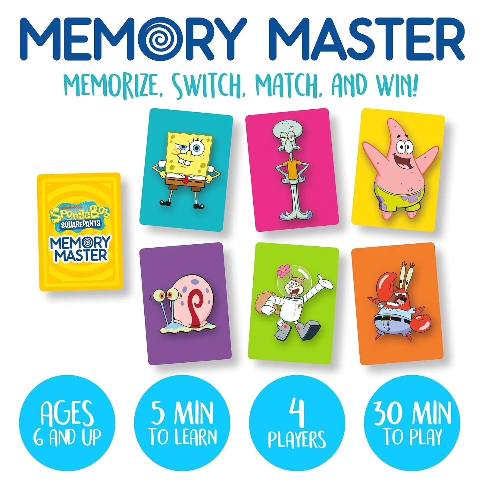 SpongeBob Card Game Memory Master *English Version* igra memorije s kartama fotografija proizvoda