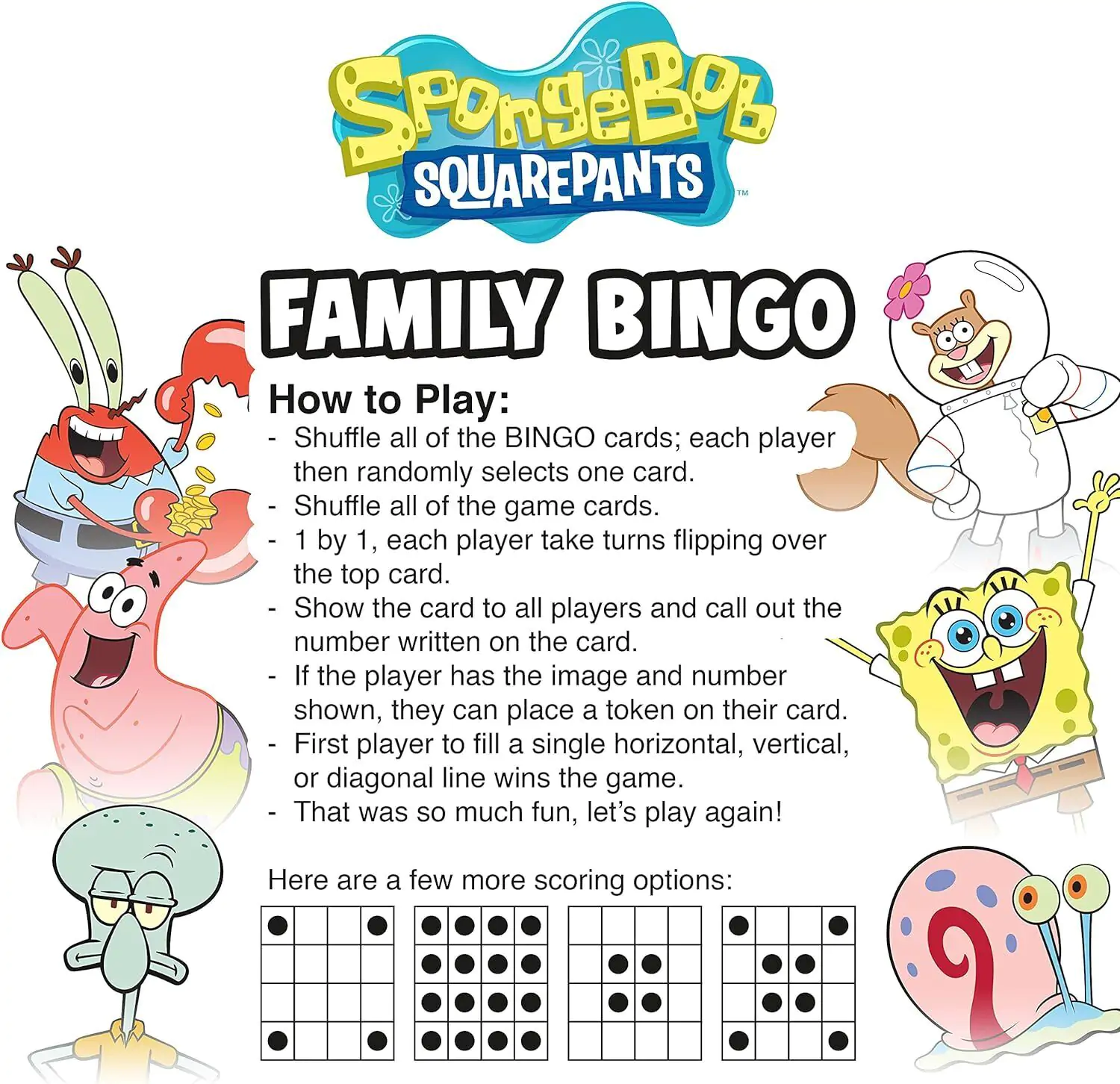 SpongeBob Društvena igra Obiteljski Bingo *English Version* fotografija proizvoda