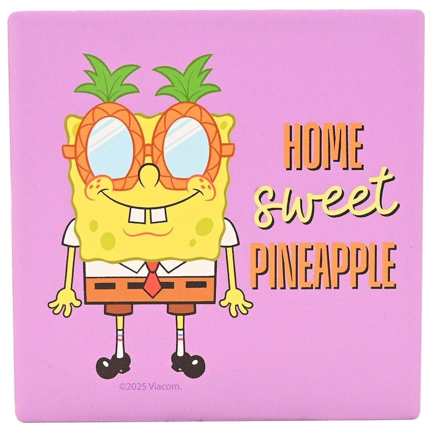 SpongeBob Home Sweet Pineapple Keramički kvadratni podmetač fotografija proizvoda
