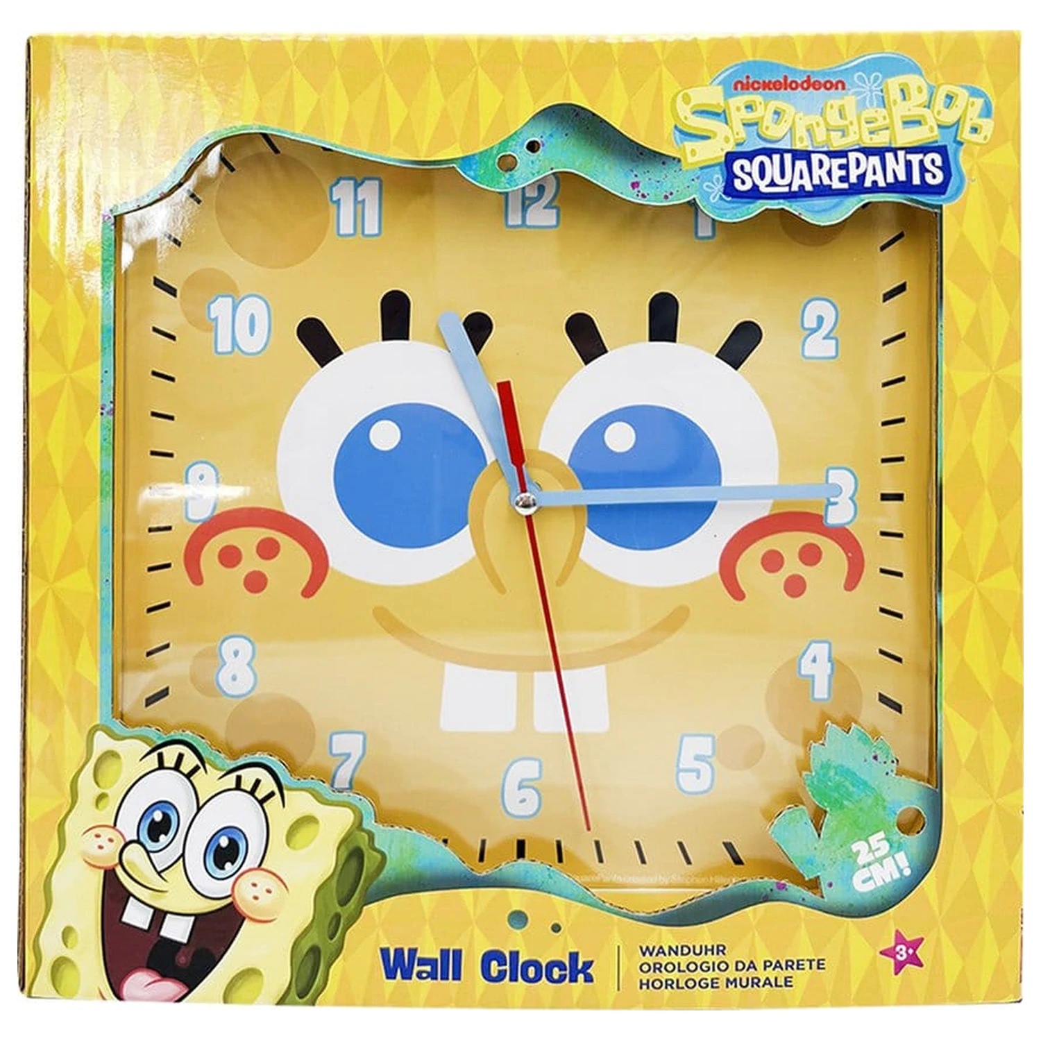 Spongebob zidni sat kvadrat Spongebob fotografija proizvoda