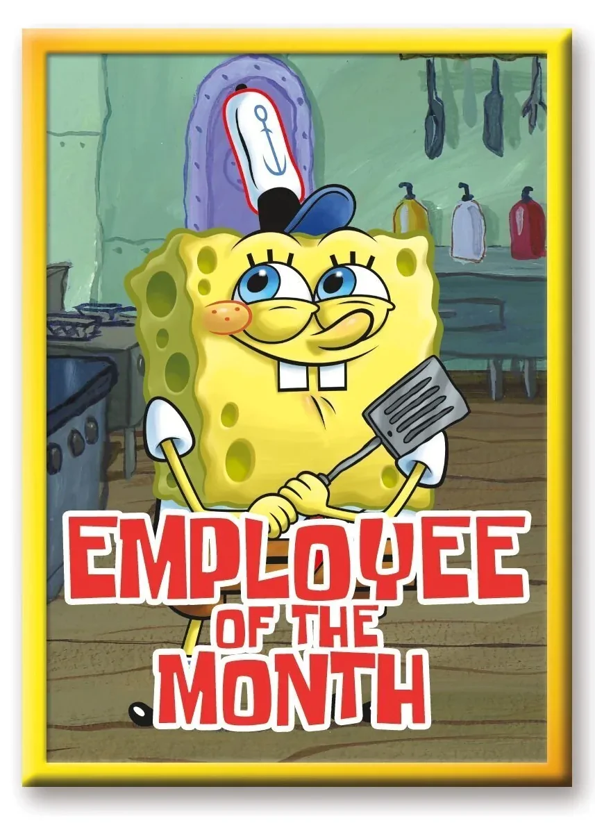 SPONGEBOB SQUAREPANTS Employee of the Month Magnet - Magnet 