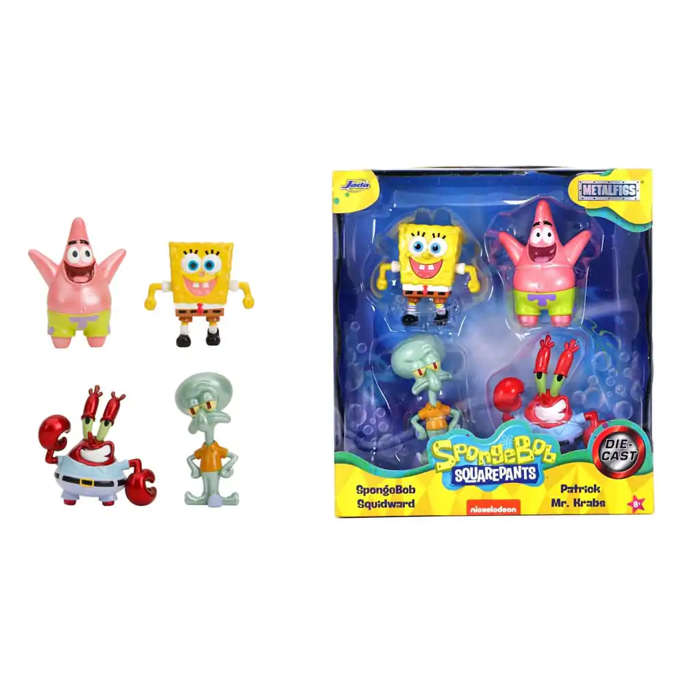 Spongebob Squarepants Nano Metalfigs Diecast Mini Figurice Set od 4 komada Wave 1 4 cm fotografija proizvoda