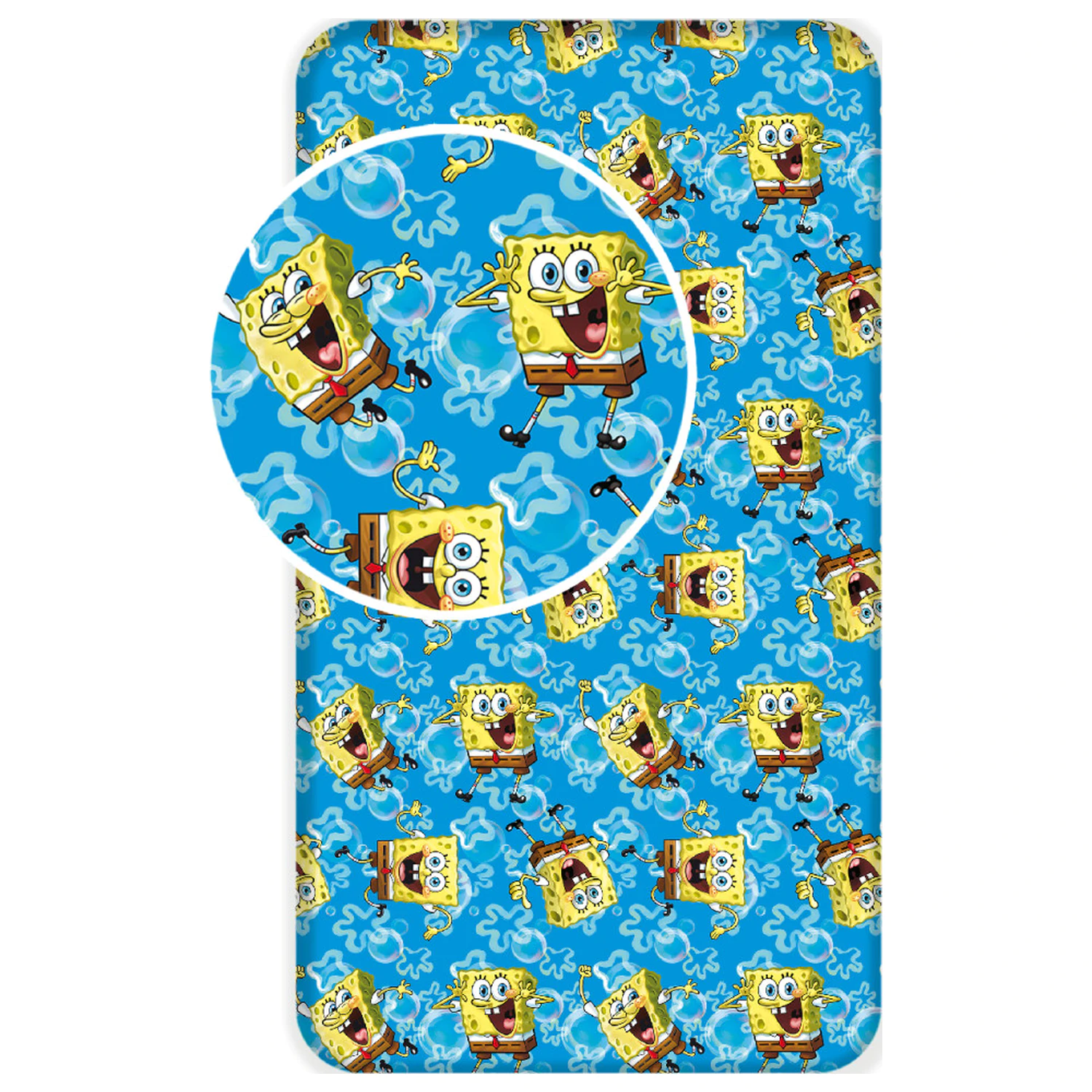 SpongeBob Blue elastična rastezljiva plahta s gumicom fotografija proizvoda
