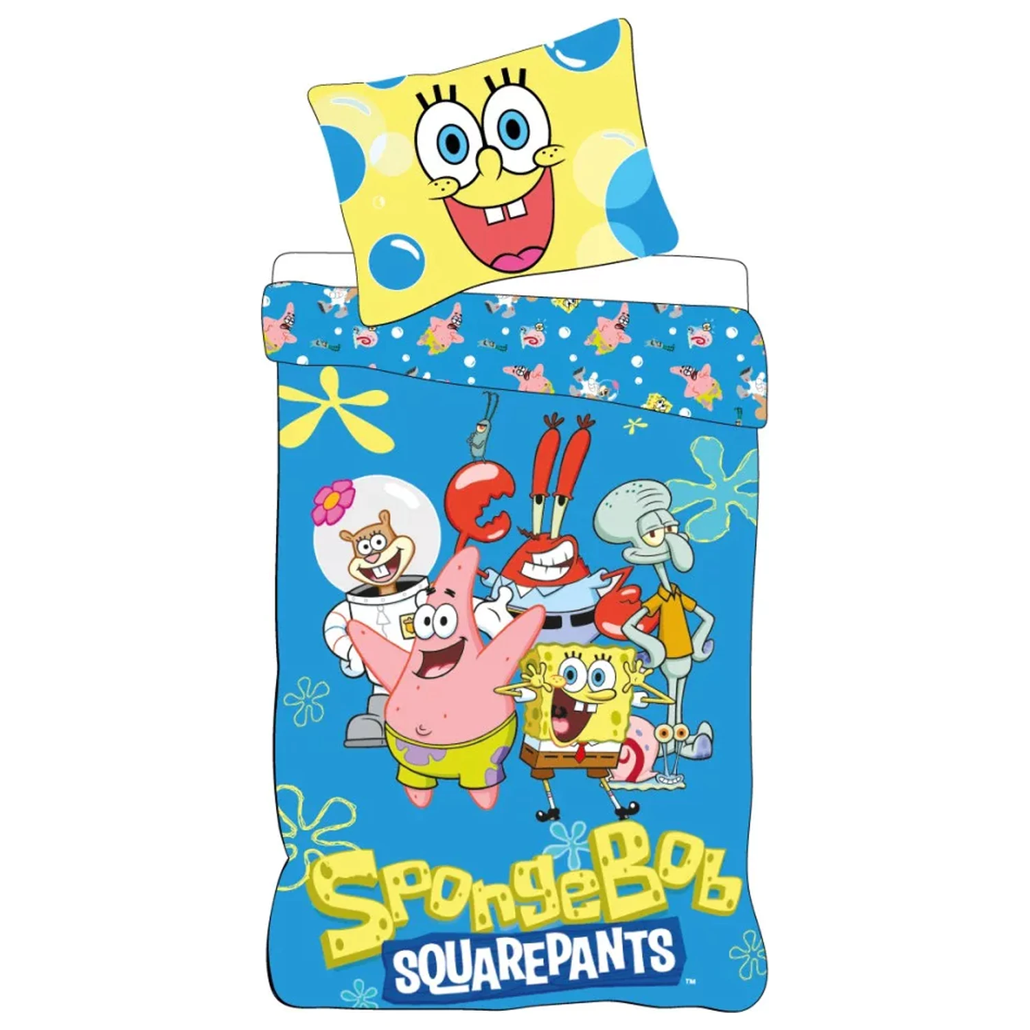 SpongeBob Sea Squad navlaka za poplun za malu djecu, predškolski uzrast fotografija proizvoda