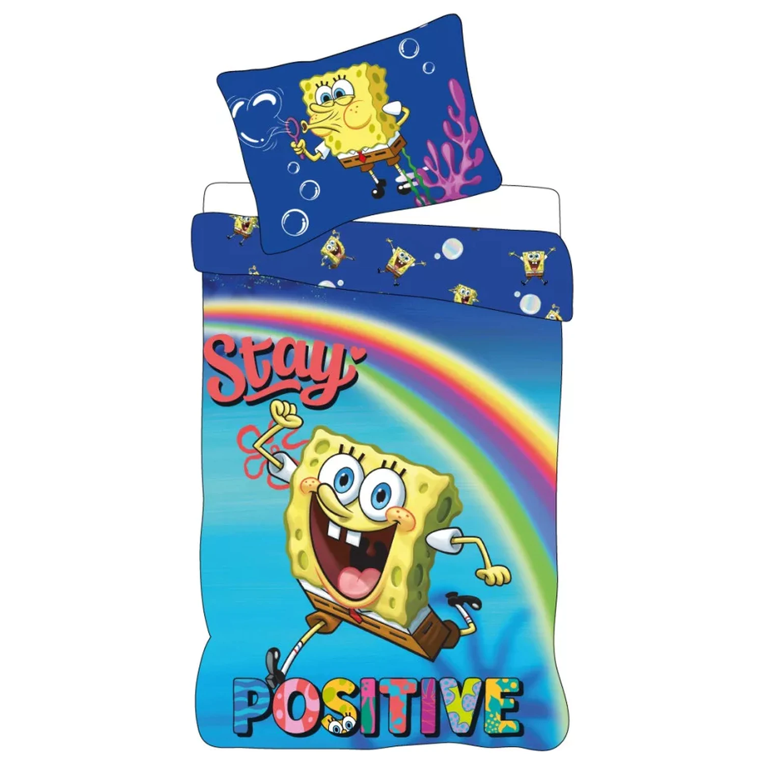 SpongeBob Stay Positive Dječja, Predškolska Navlaka za poplun fotografija proizvoda