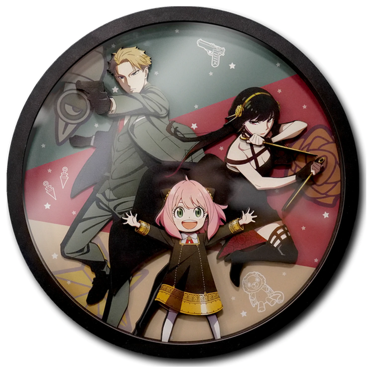 Spy x Family Loid, Yor & Anya Drveni ukrasni okvir 3D poster fotografija proizvoda
