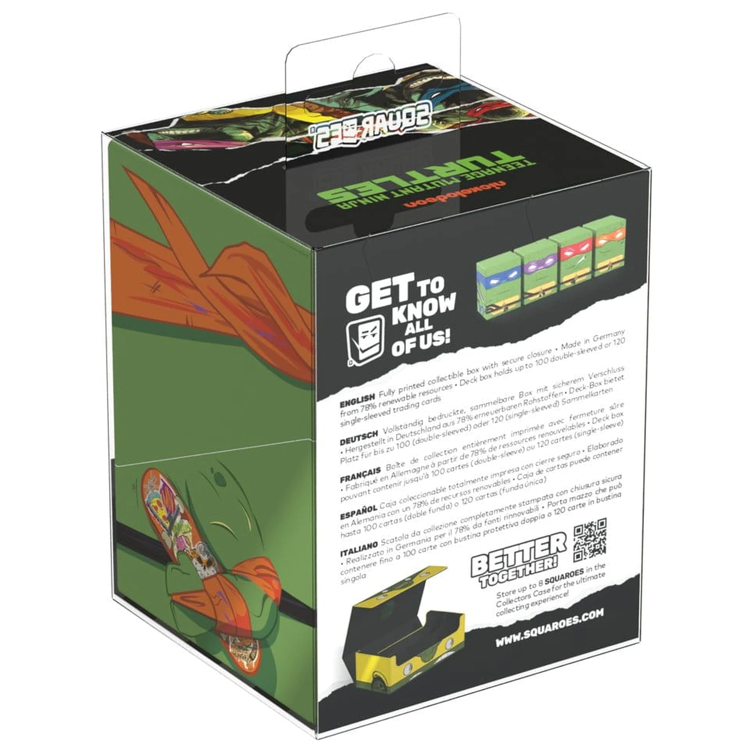 Squaroes Squaroe Teenage Mutant Ninja Turtles™ NT017 - figura Michelangelo u akcijskom modu fotografija proizvoda