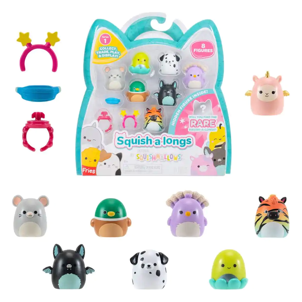 Squishmallow Squish a longs Mini Figure 8-Pack Stil 4 3 cm fotografija proizvoda