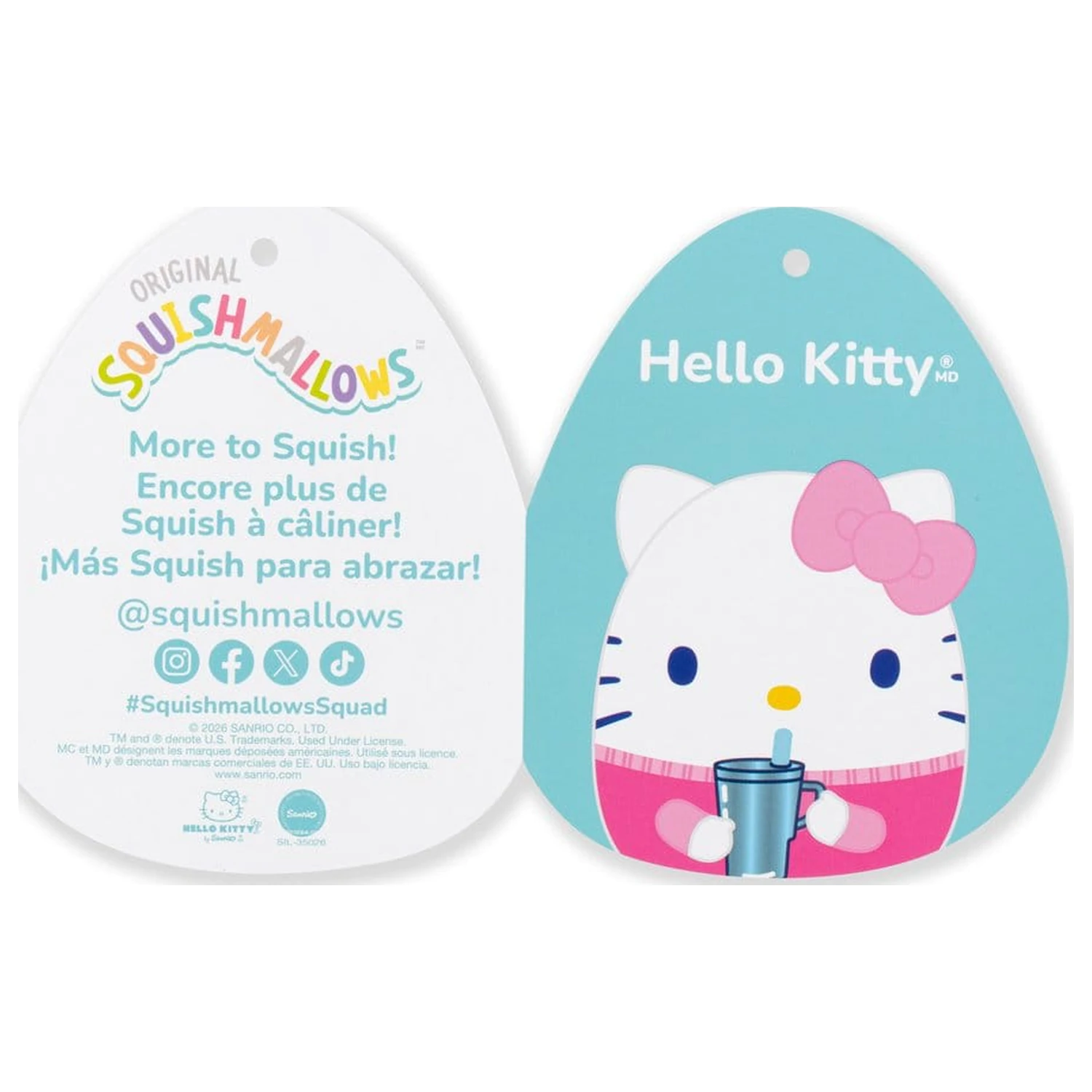 Squishmallows Hello Kitty and Friends Plišana Hello Kitty Šalica 30 cm fotografija proizvoda