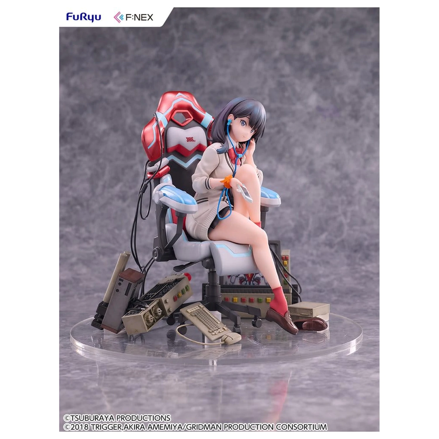 SSSS. Gridman Universe F:NEX PVC Statua Rikka Takarada Gaming Chair Ver. 19 cm fotografija proizvoda