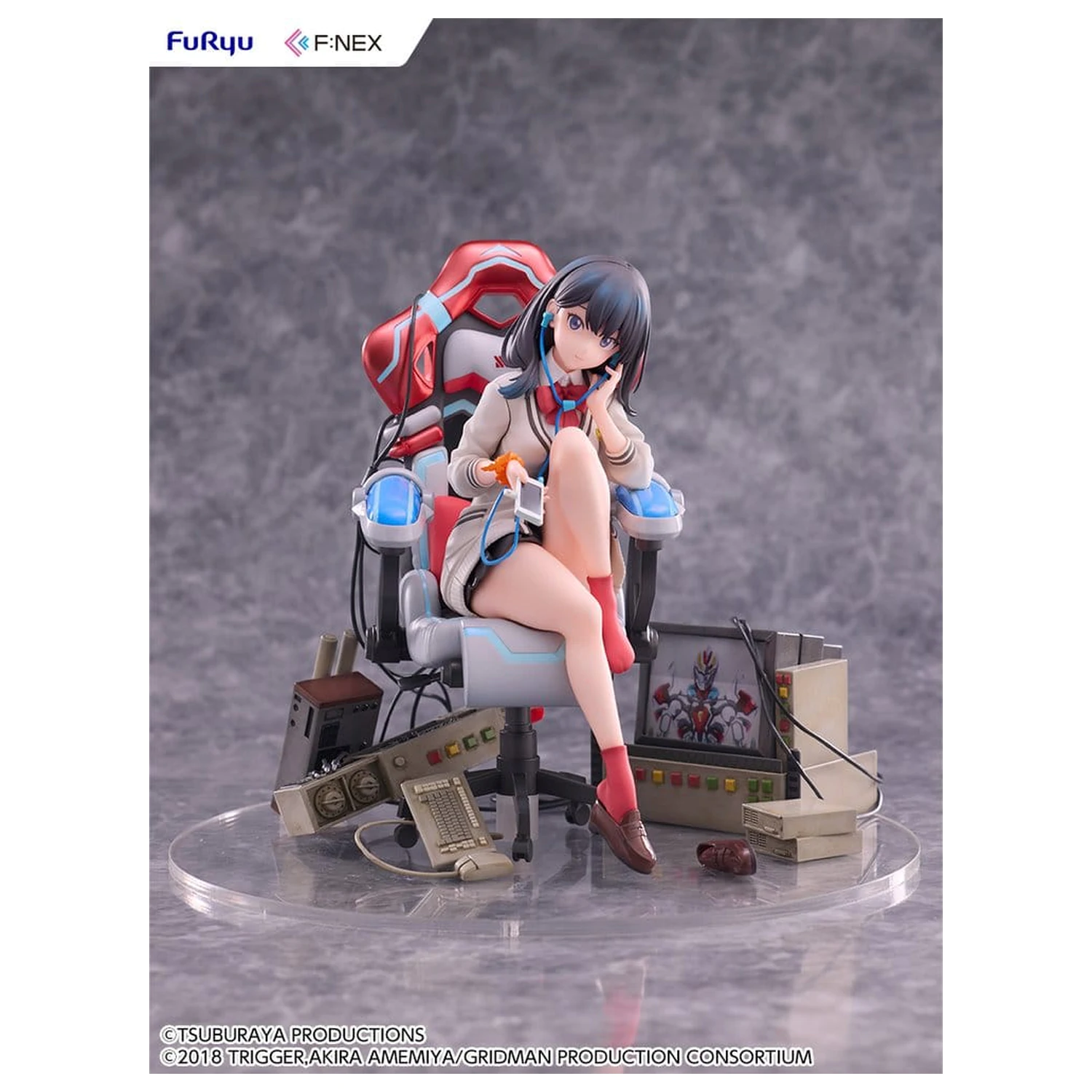 SSSS. Gridman Universe F:NEX PVC Statua Rikka Takarada Gaming Chair Ver. 19 cm fotografija proizvoda