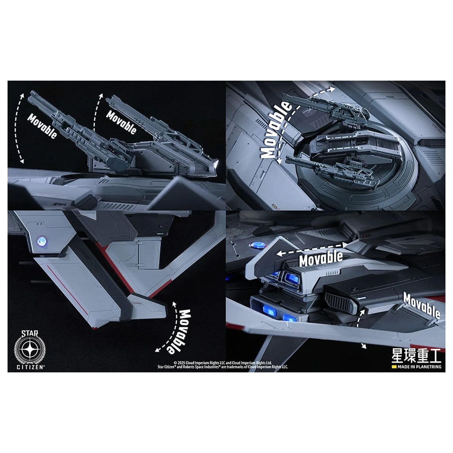 Star Citizen plastični model za sastavljanje 1/100 Anvil F8C Lightning 25 cm fotografija proizvoda
