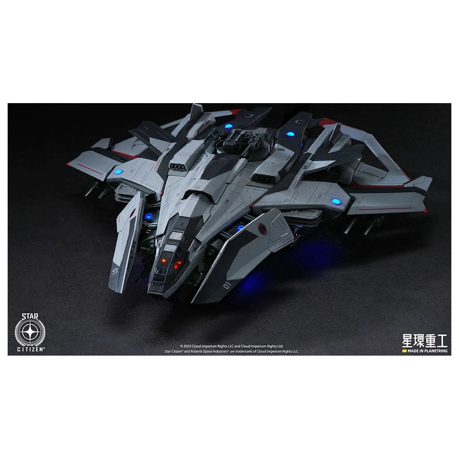 Star Citizen Prethodno sastavljeni plastični model Komplet 1/100 Anvil F8C Lightning Prethodno sastavljeni gotov model Ver. 25 cm fotografija proizvoda
