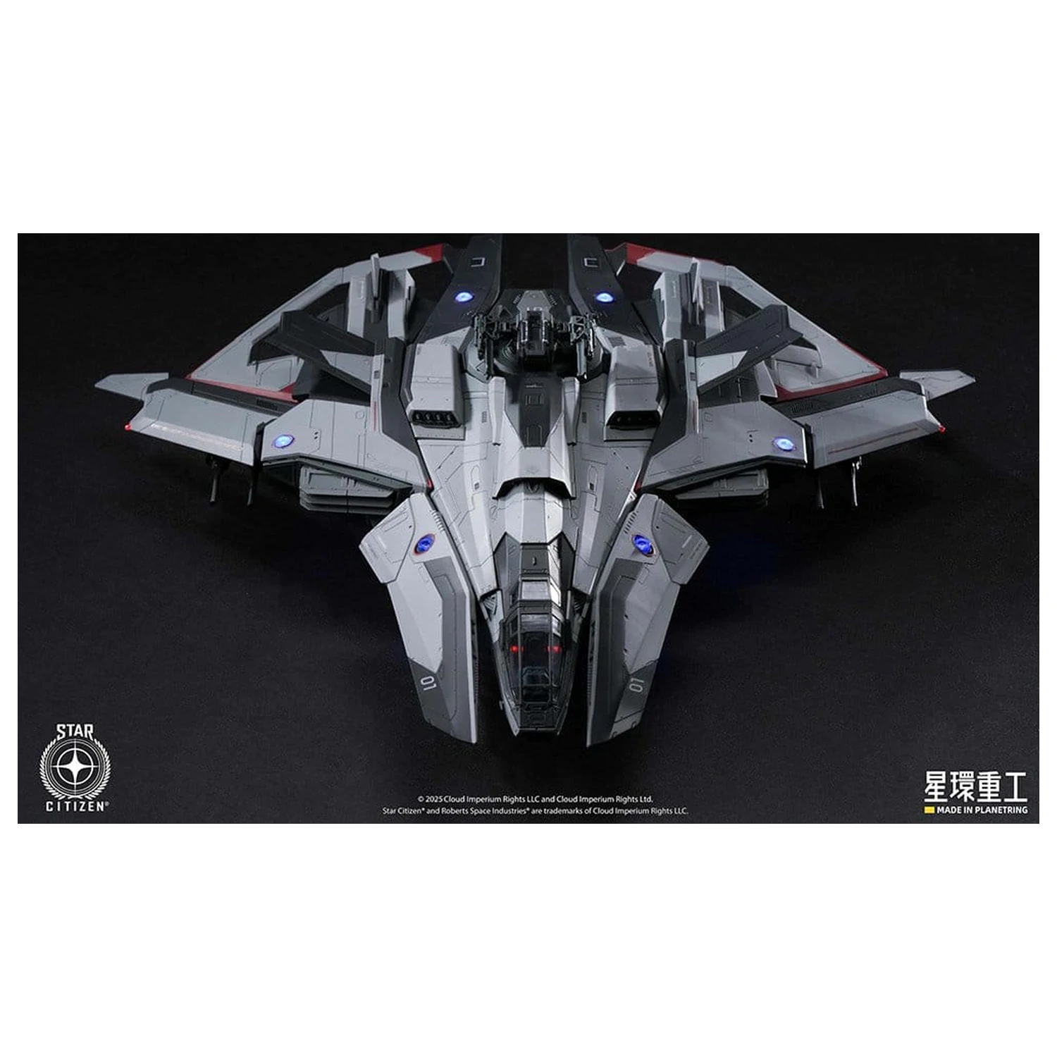 Star Citizen Prethodno sastavljeni plastični model Komplet 1/100 Anvil F8C Lightning Prethodno sastavljeni gotov model Ver. 25 cm fotografija proizvoda