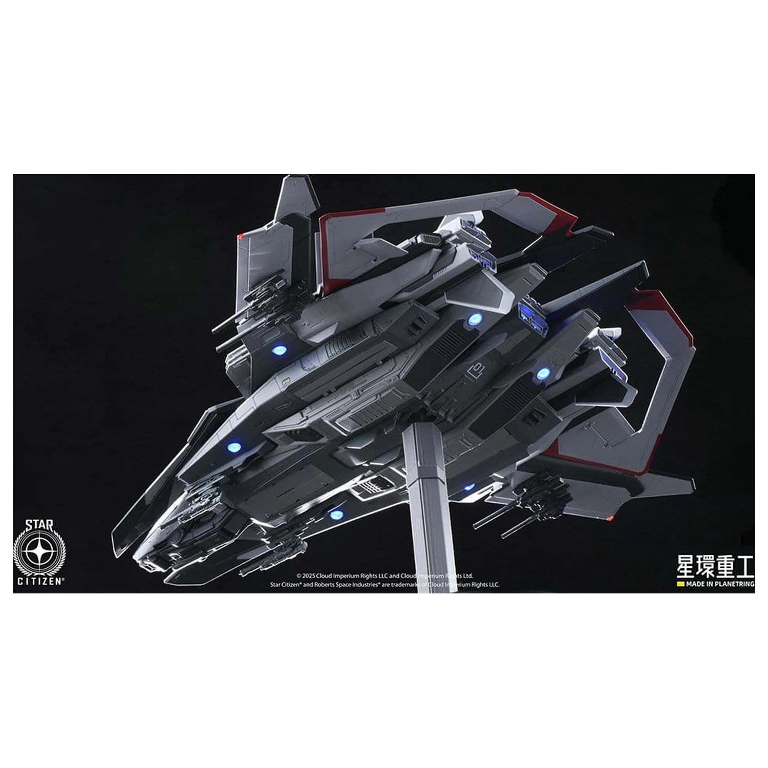 Star Citizen Prethodno sastavljeni plastični model Komplet 1/100 Anvil F8C Lightning Prethodno sastavljeni gotov model Ver. 25 cm fotografija proizvoda
