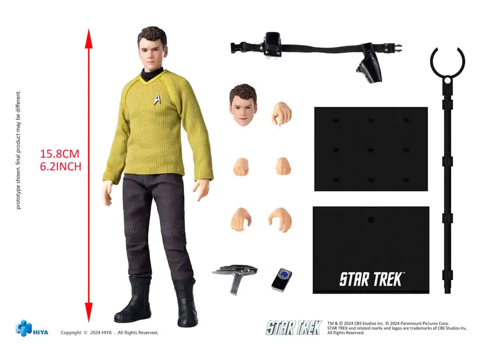 Star Trek 2009 Exquisite Super Series akcijska figura 1/12 Chekov 16 cm fotografija proizvoda