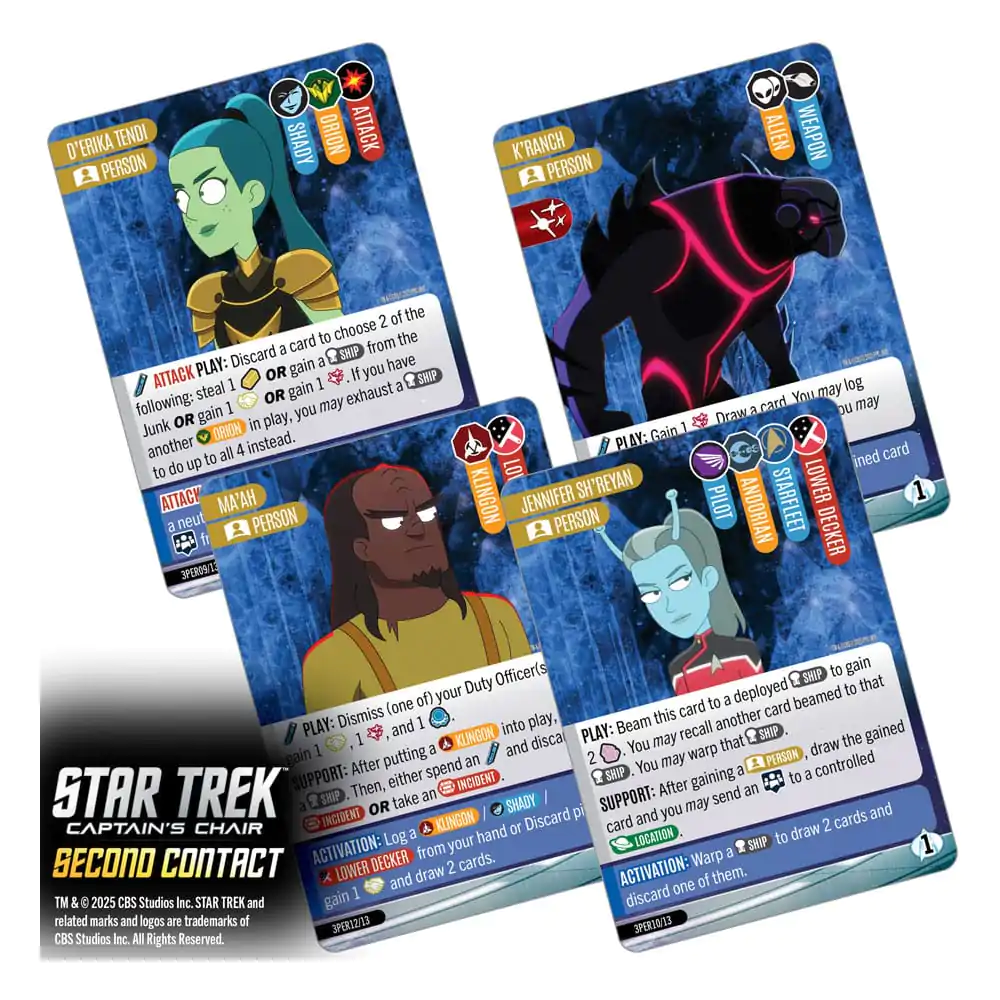 Star Trek: Captain's Chair Card Game Second Contact *English Version* - kartaška igra fotografija proizvoda
