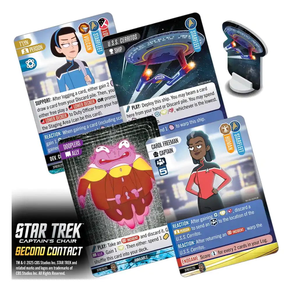 Star Trek: Captain's Chair Card Game Second Contact *English Version* - kartaška igra fotografija proizvoda