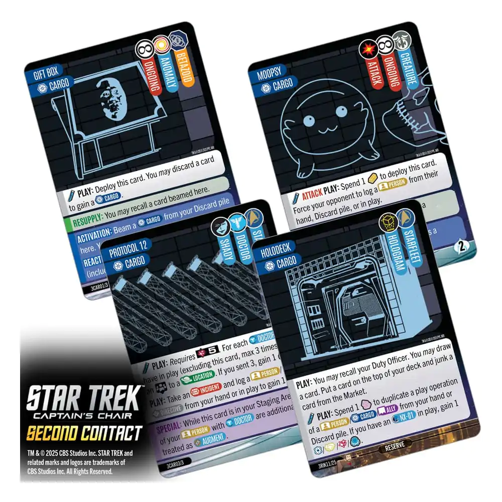 Star Trek: Captain's Chair Card Game Second Contact *English Version* - kartaška igra fotografija proizvoda