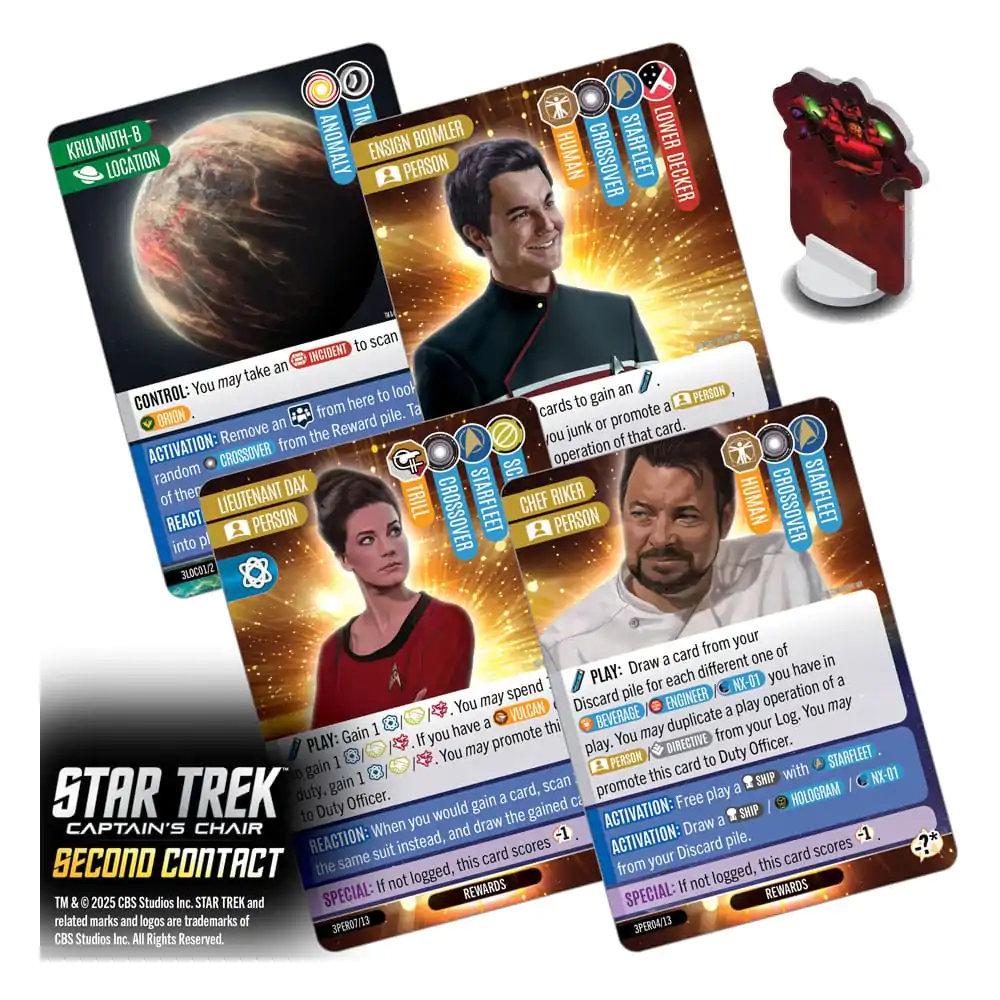 Star Trek: Captain's Chair Card Game Second Contact *English Version* - kartaška igra fotografija proizvoda