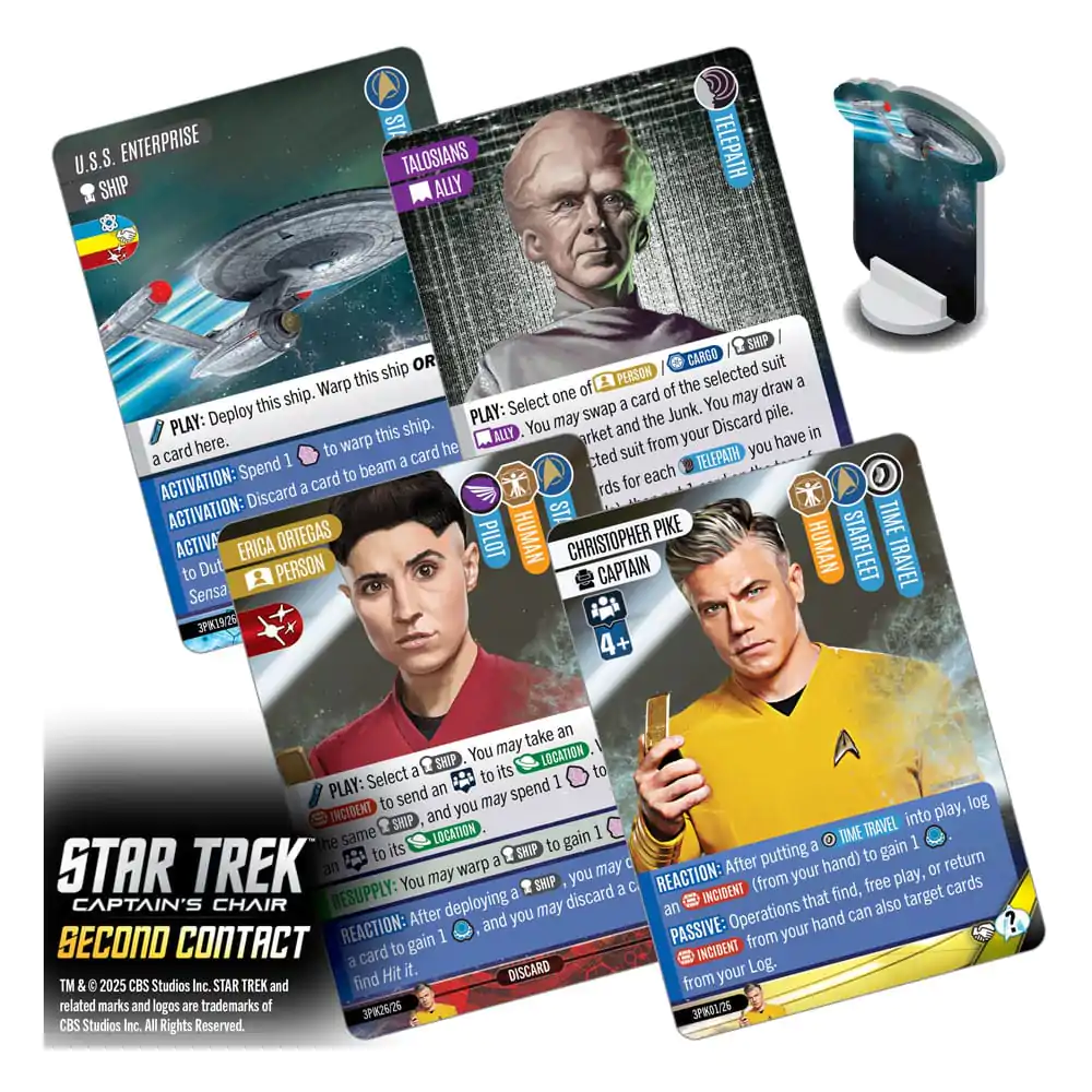 Star Trek: Captain's Chair Card Game Second Contact *English Version* - kartaška igra fotografija proizvoda