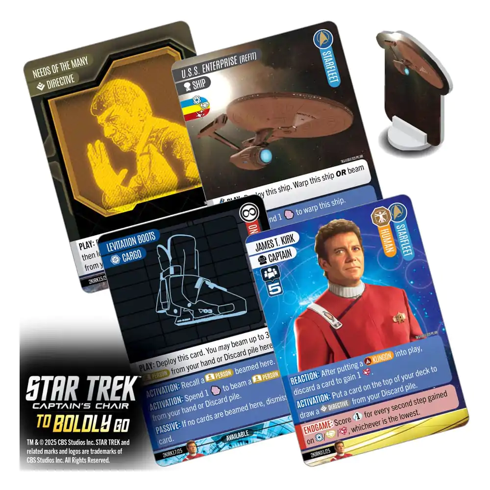 Star Trek: Captain's Chair kartaška igra To Boldly Go *English Version* fotografija proizvoda