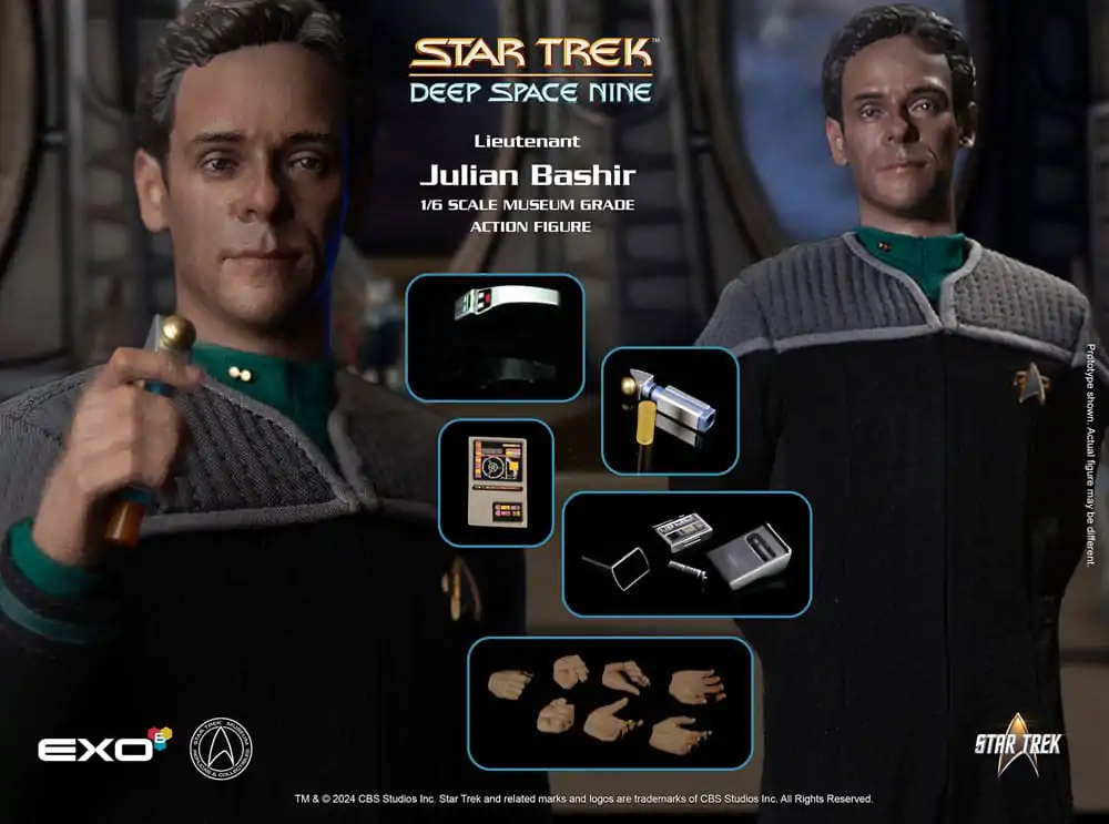 Star Trek: Deep Space Nine Action Figure 1/6 figura Dr. Julian Bashir 30 cm fotografija proizvoda