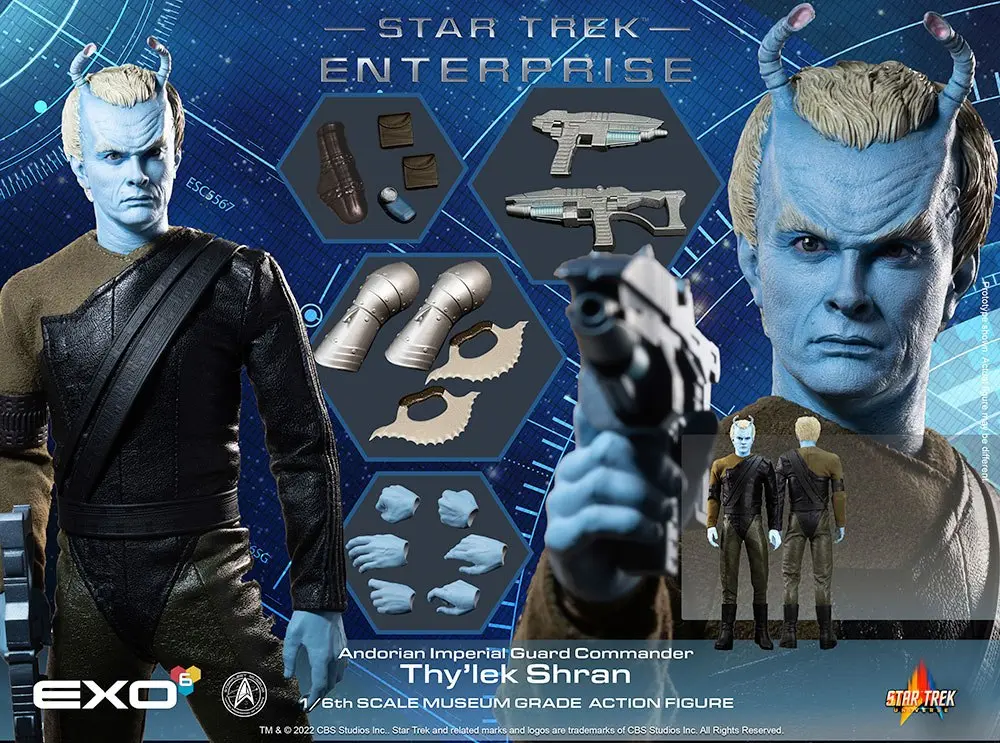 Star Trek: Enterprise akcijska figura 1/6 Thy'lek Shran 29 cm fotografija proizvoda