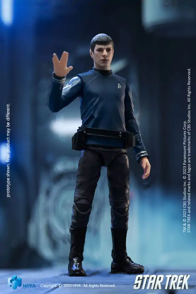 Star Trek Exquisite Mini akcijska figura 1/18 Star Trek 2009 Spock 10 cm fotografija proizvoda