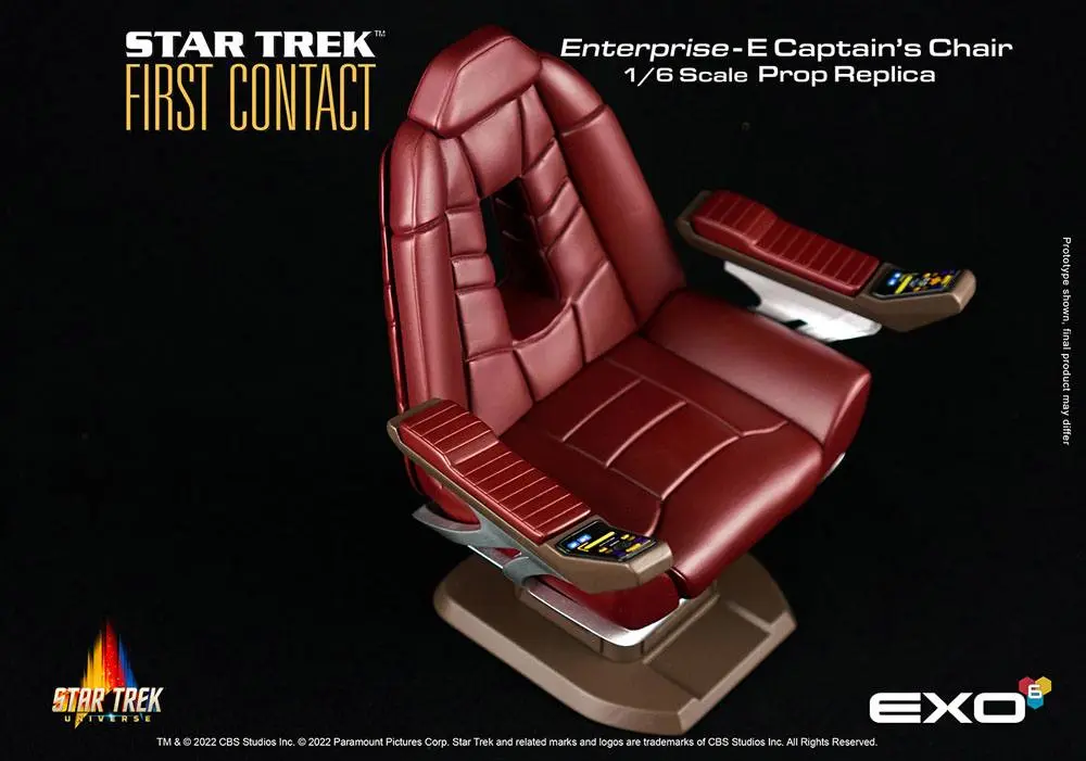 Star Trek: First Contact Replika 1/6 Kapetanska stolica Enterprise-E 15 cm fotografija proizvoda