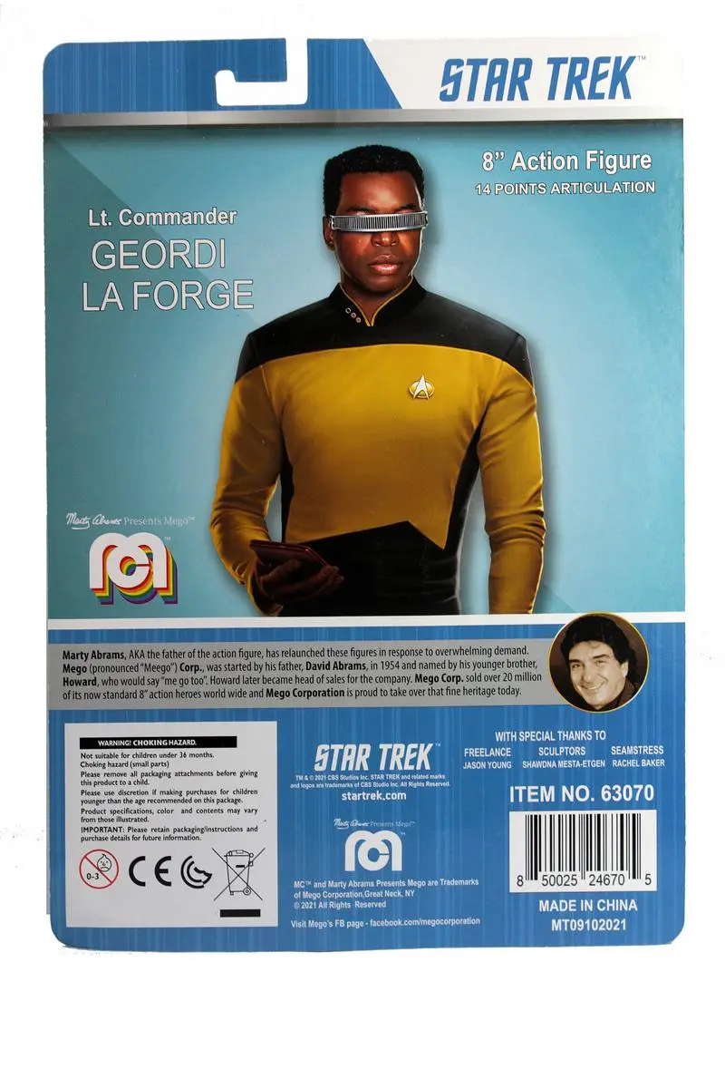 Star Trek Action figura Geordi La Forge 20 cm fotografija proizvoda