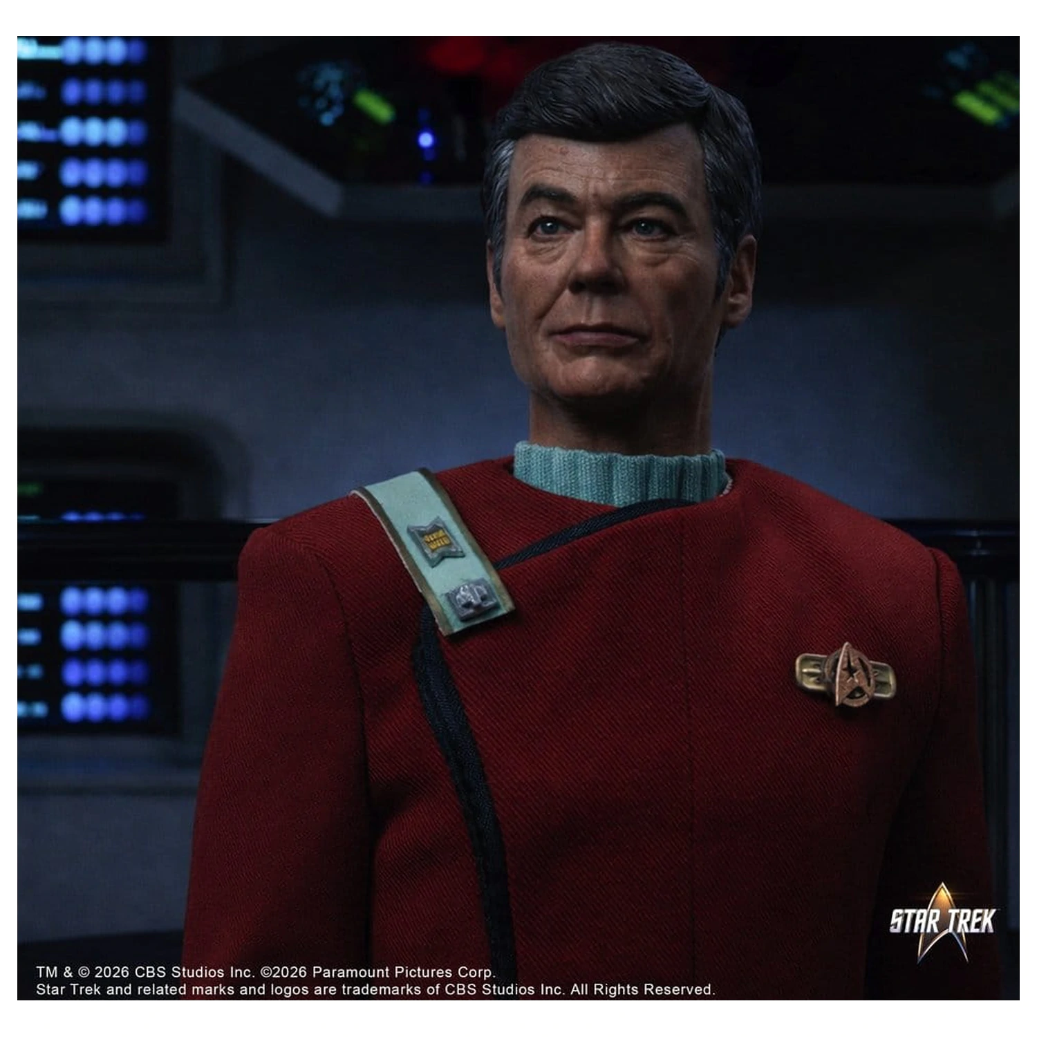 Star Trek II: The Wrath of Khan akcijska figura 1/6 Dr. Leonard McCoy Kobayashi Maru verzija 30 cm fotografija proizvoda